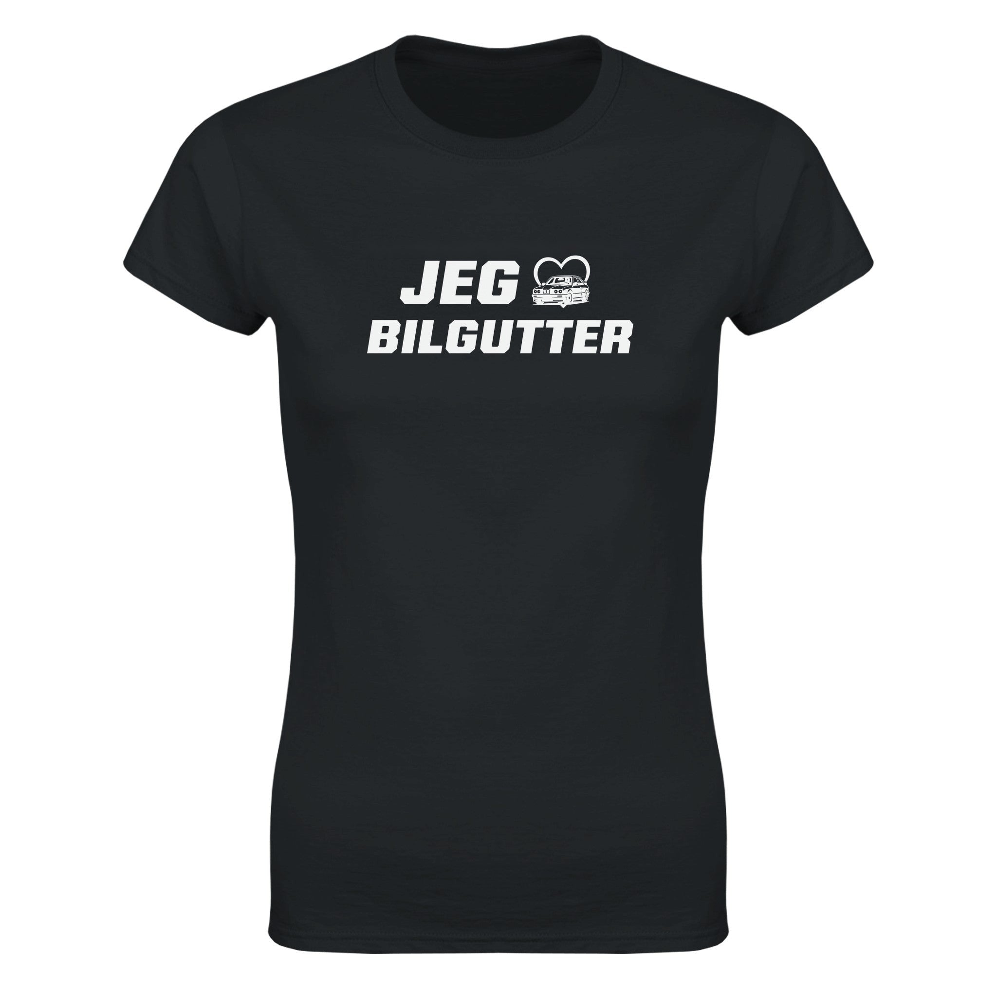 Jeg elsker bilgutter - Dame t-skjorte – Black