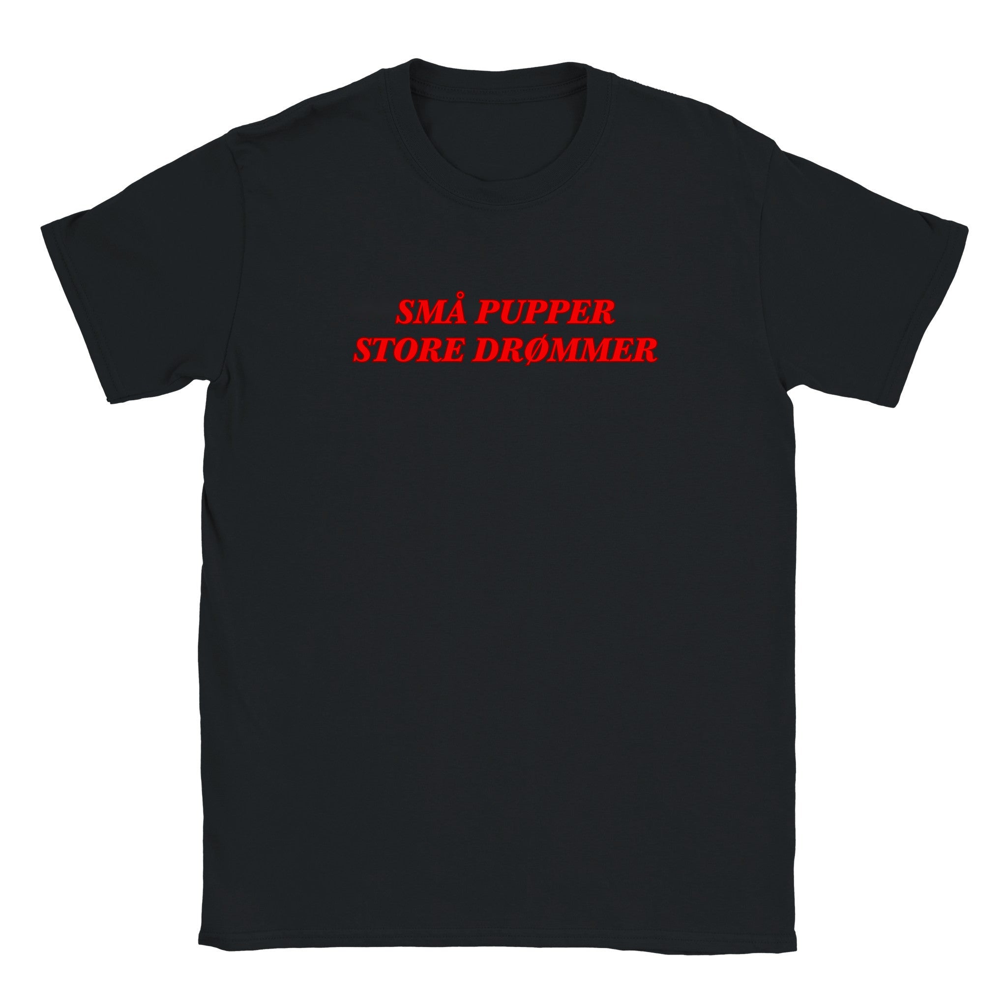 Små pupper store drømmer - Baby tee – Black
