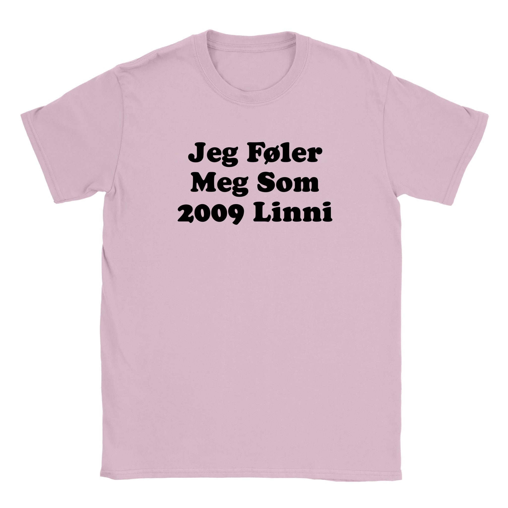 Jeg føler meg som 2009 Linni - Baby tee – Light Pink