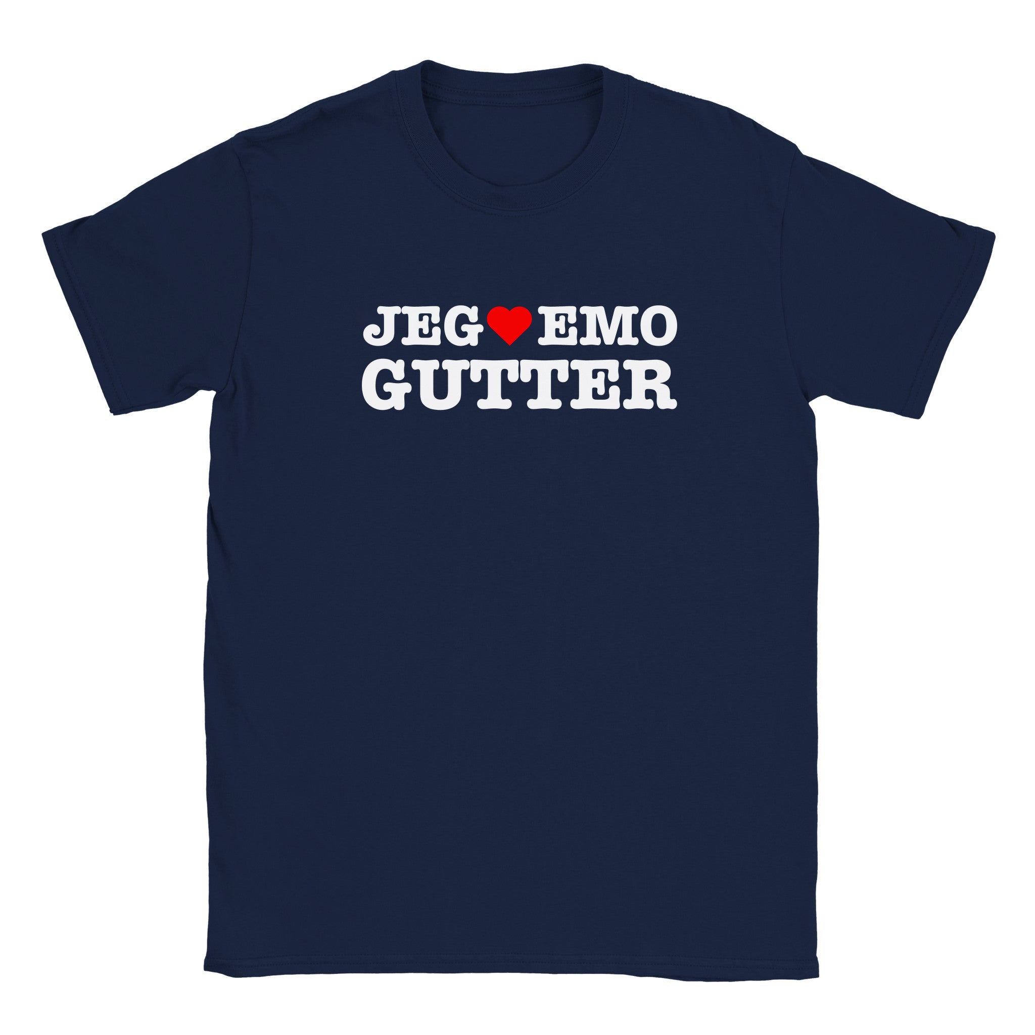 Jeg elsker emo gutter - Baby tee – Navy