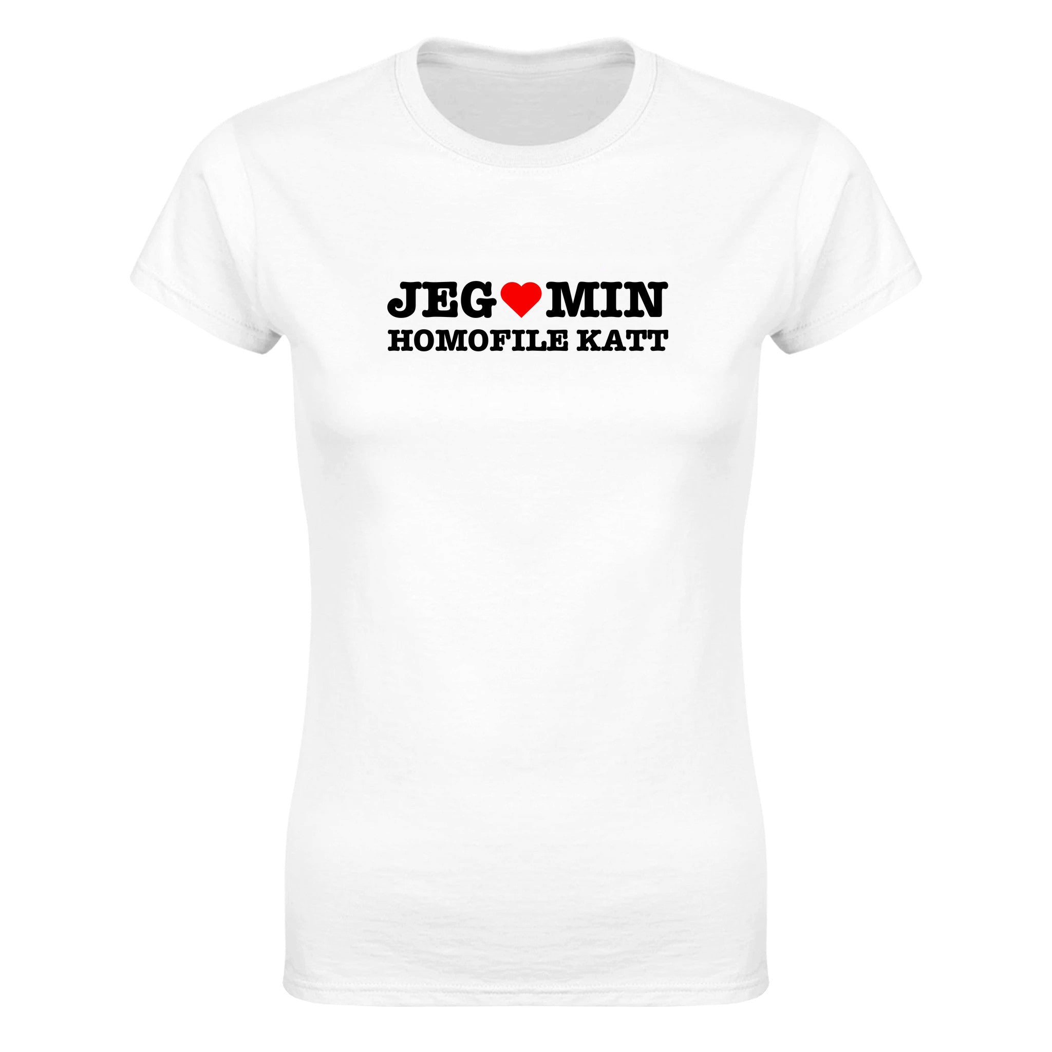 Jeg elsker min homofile katt - Dame t-skjorte – White