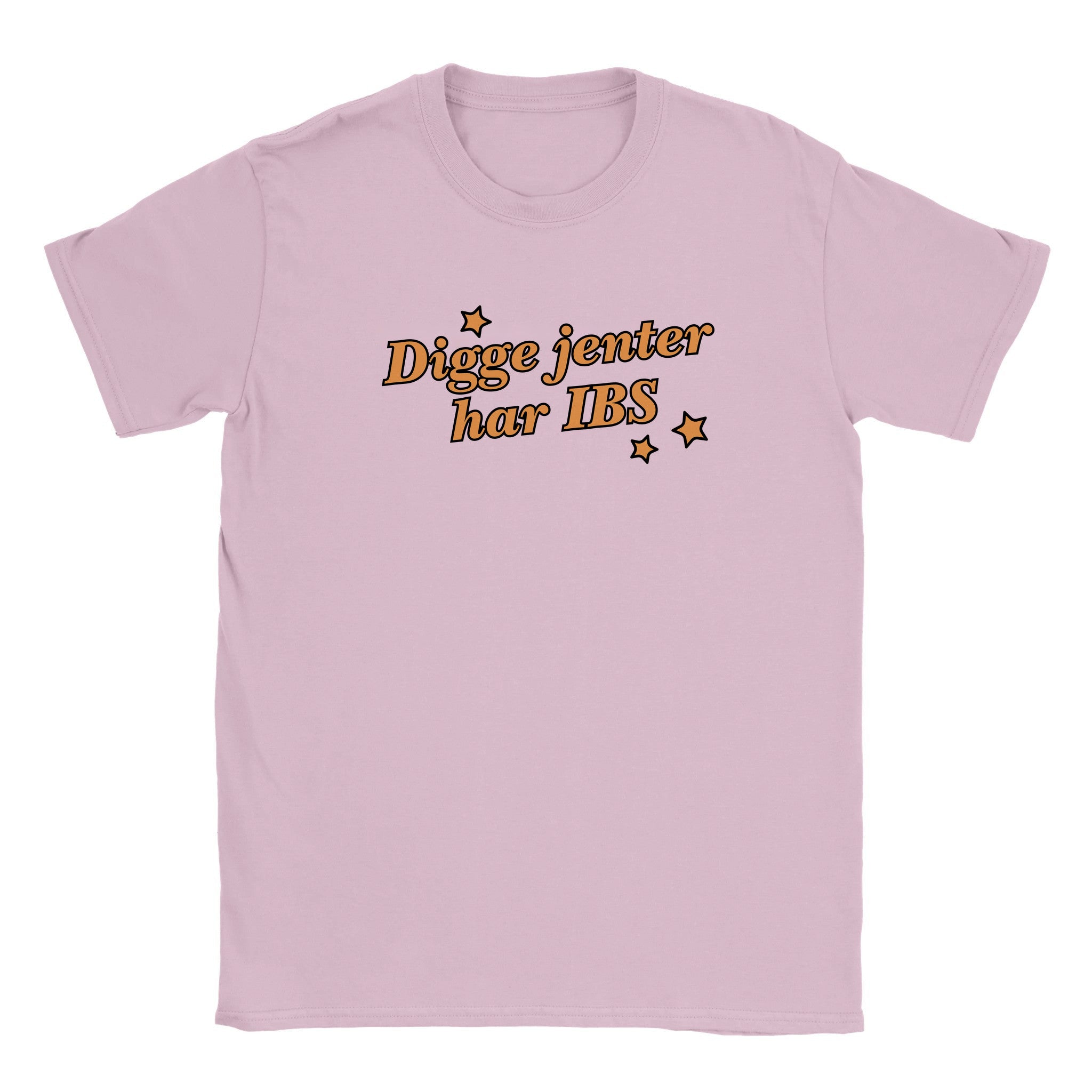 Digge jenter har IBS - Baby tee – Light Pink