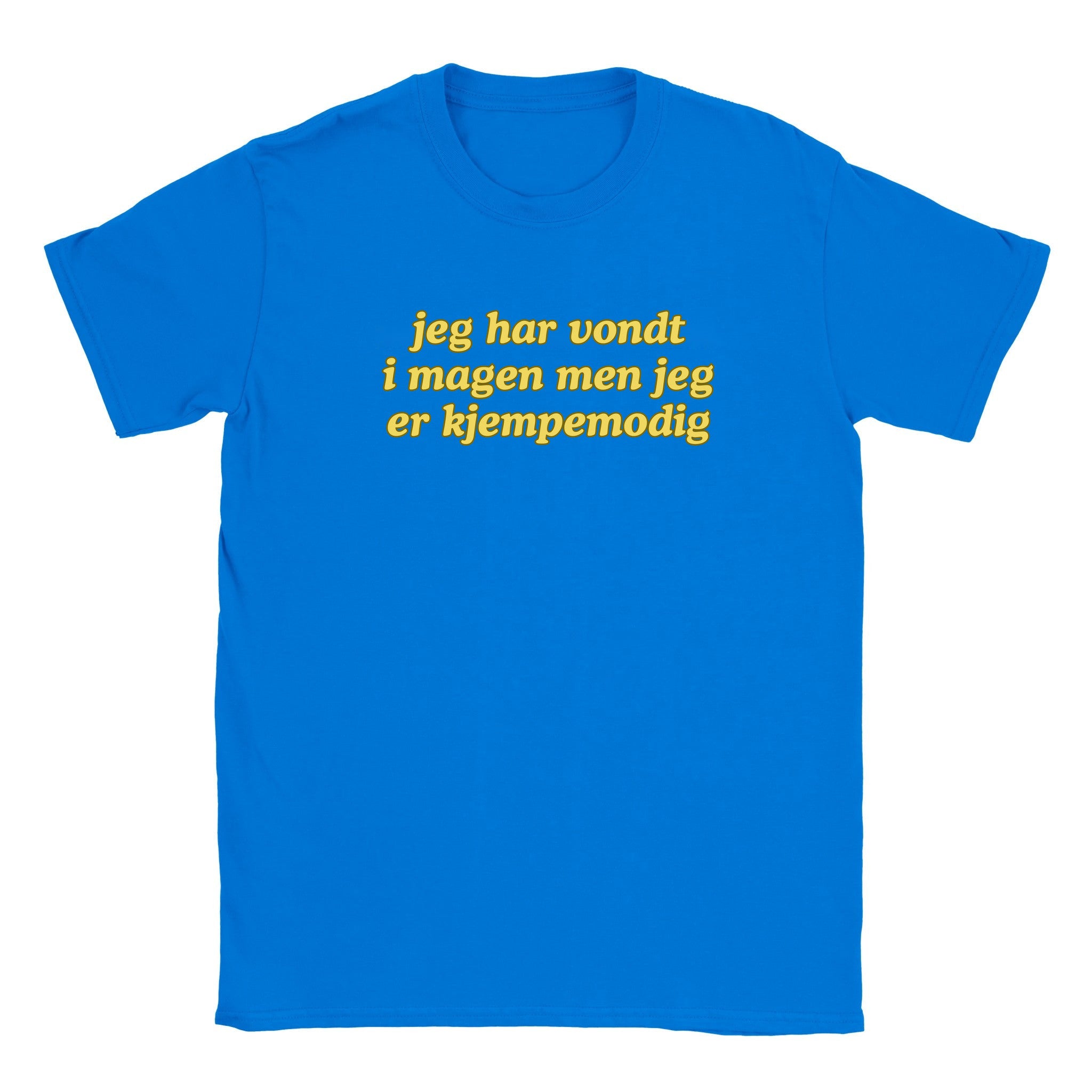 Jeg har vondt i magen men jeg er kjempemodig - Baby tee – Royal