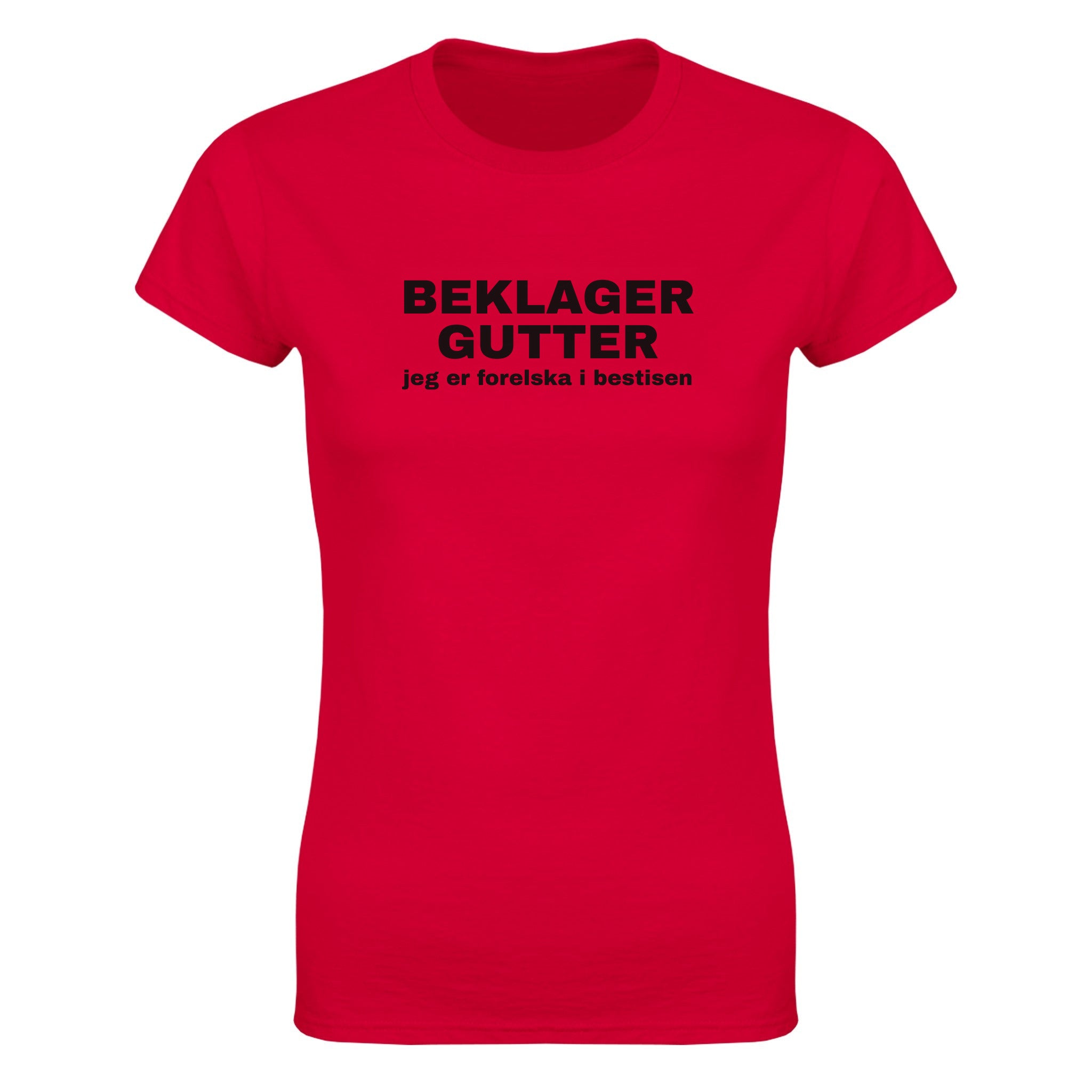 Beklager gutter jeg er forelska i bestisen - Dame t-skjorte – Red