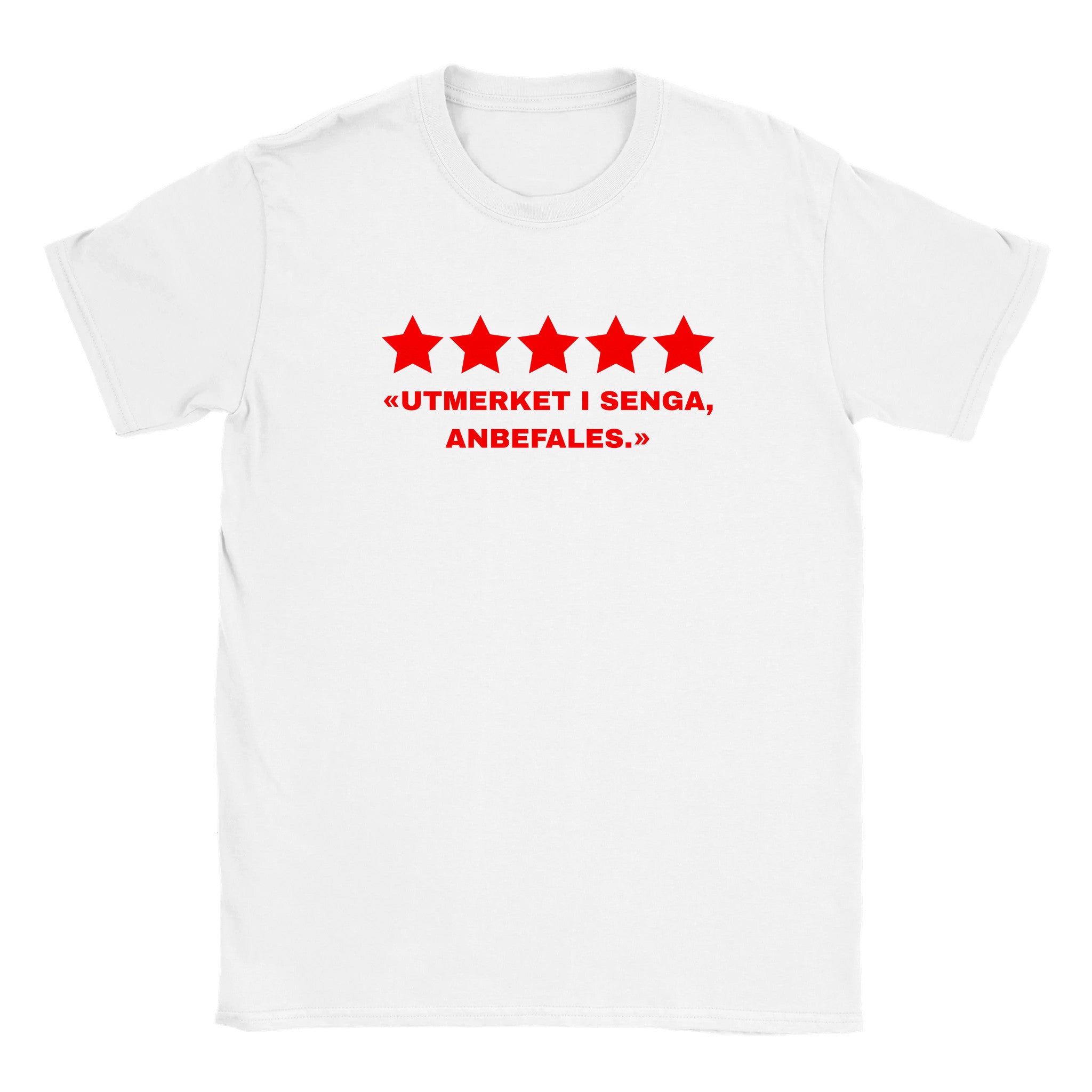 «utmerket i senga, anbefales.» - Baby tee – White