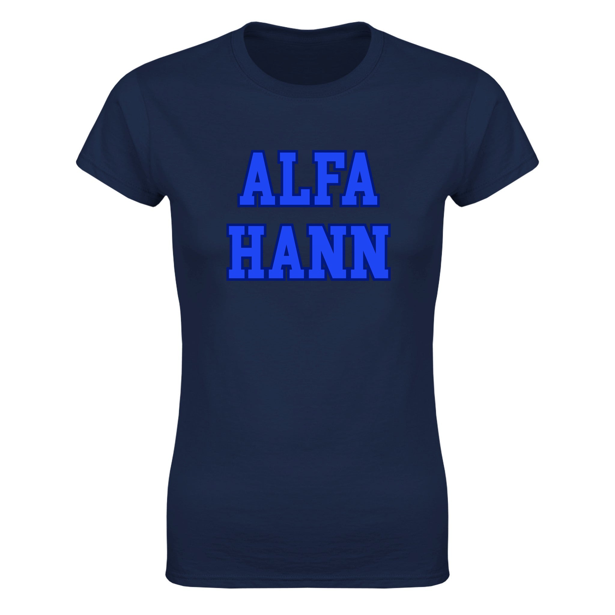 Alfa hann - Dame t-skjorte – Navy