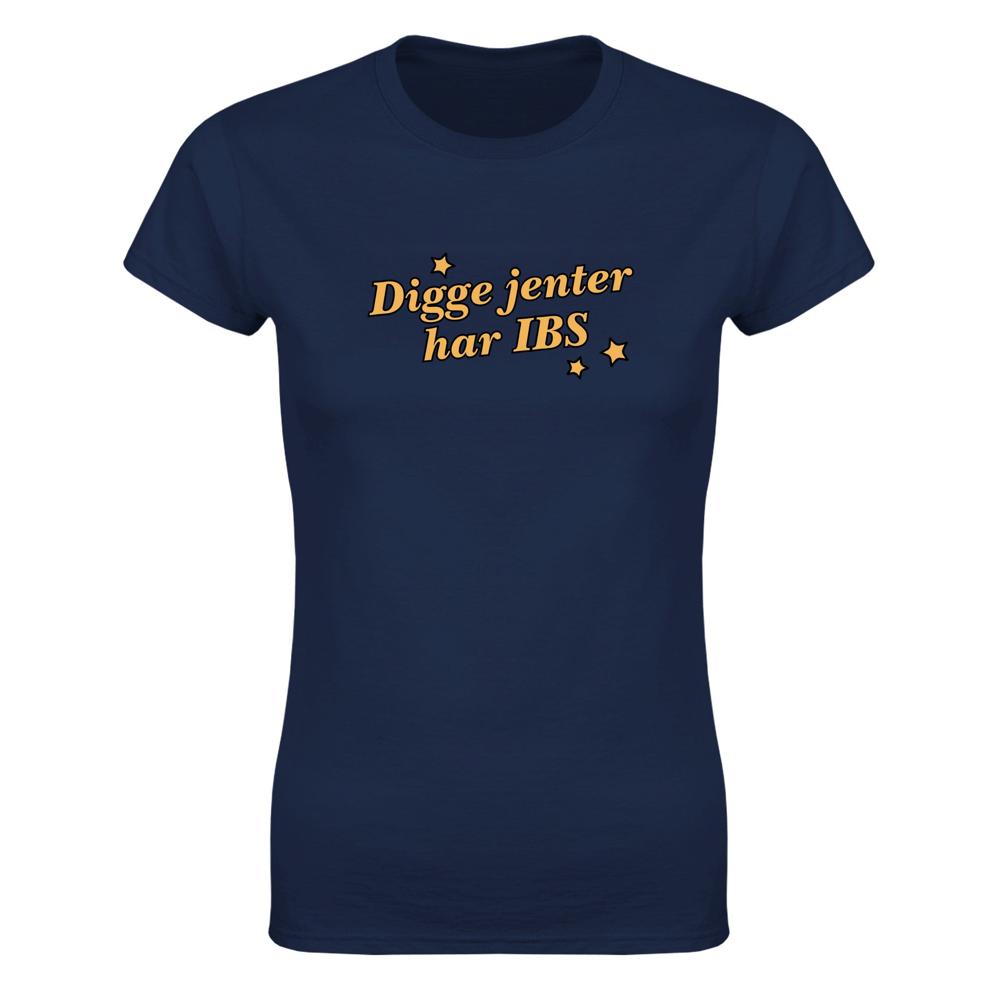 Digge jenter har IBS - Dame t-skjorte – Navy