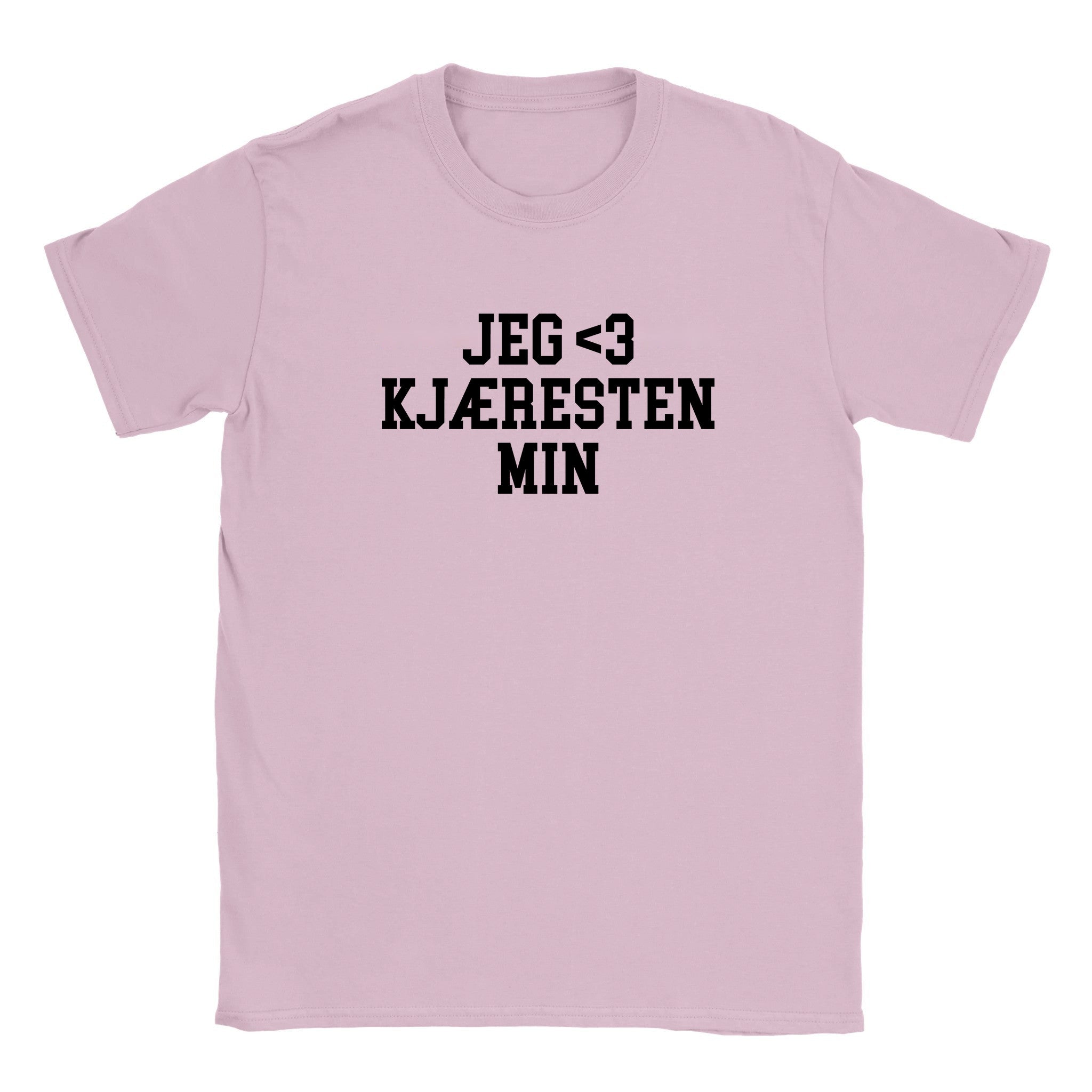 Jeg elsker 3 kjæresten min - Baby tee – Light Pink