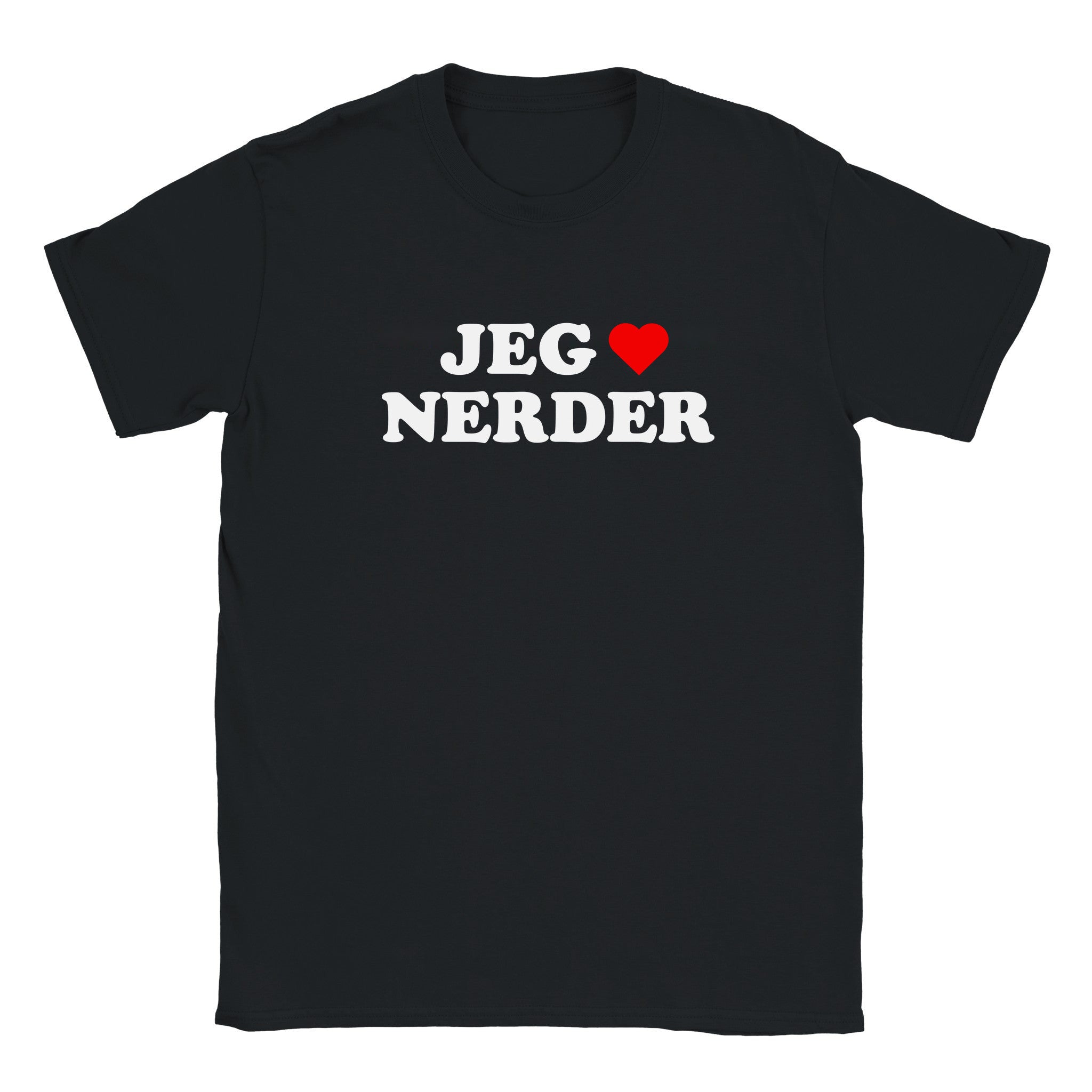 Jeg elsker nerder (design 3) - Baby tee – Black
