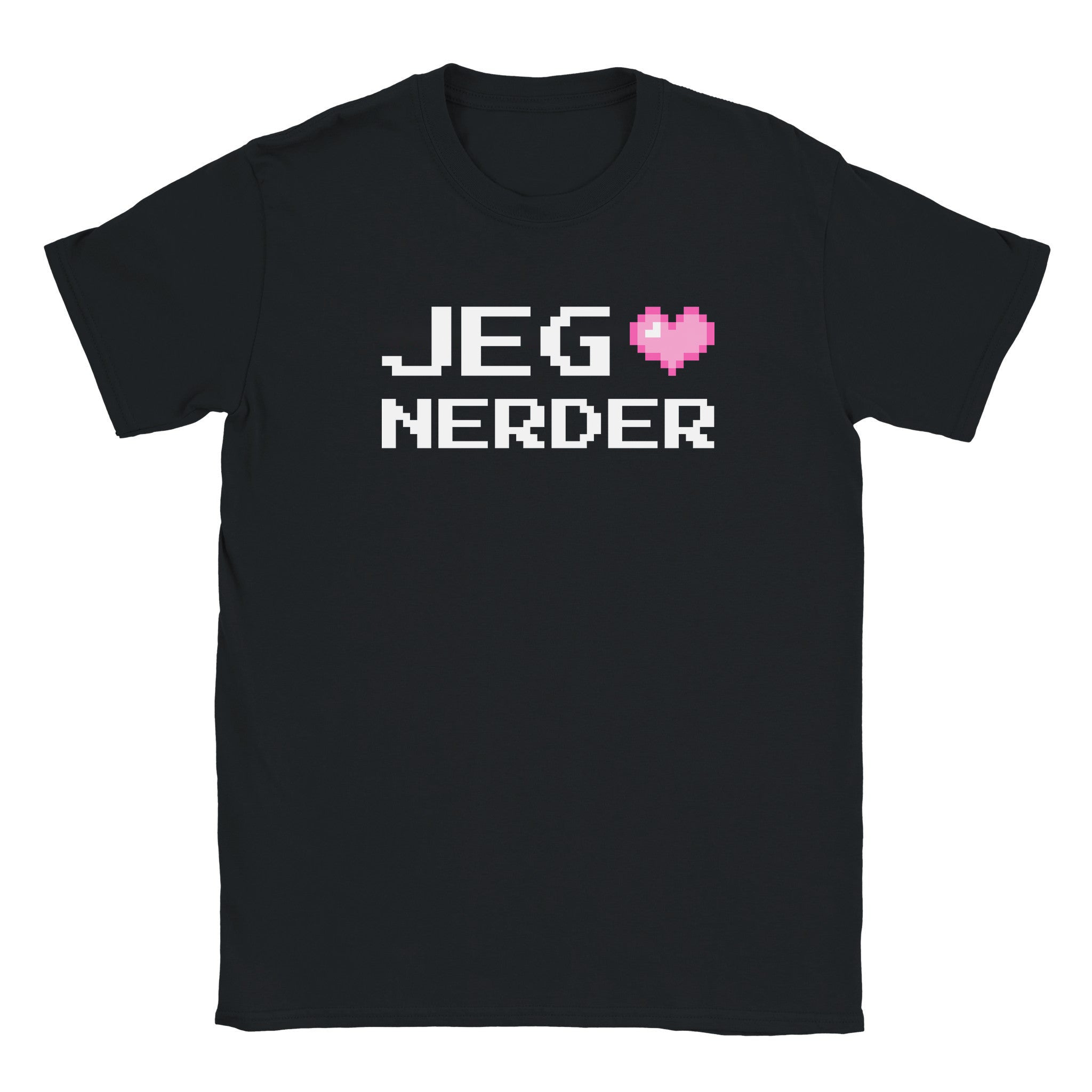 Jeg elsker nerder (design 2) - Baby tee – Black
