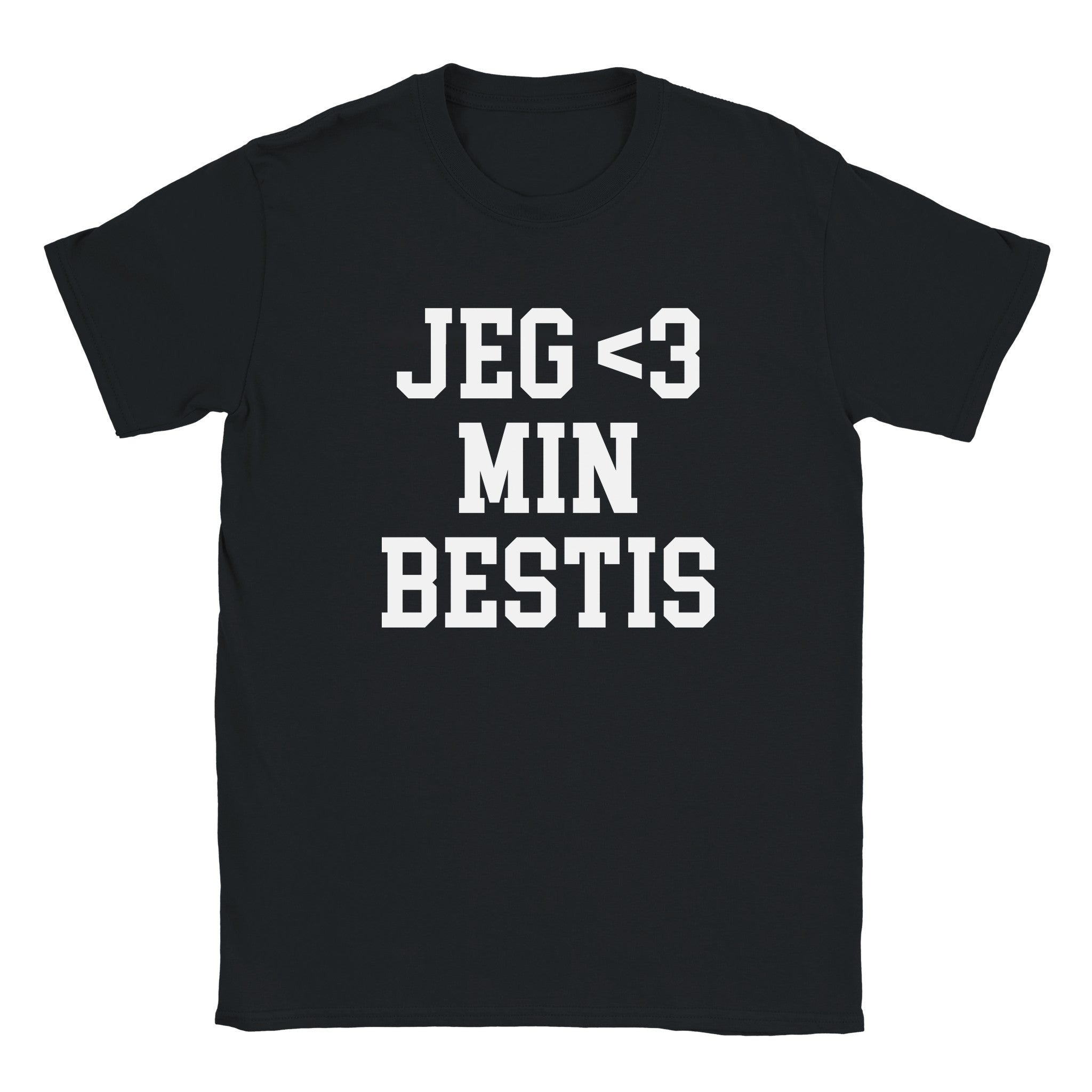 Jeg elsker 3 min bestis - Baby tee – Black