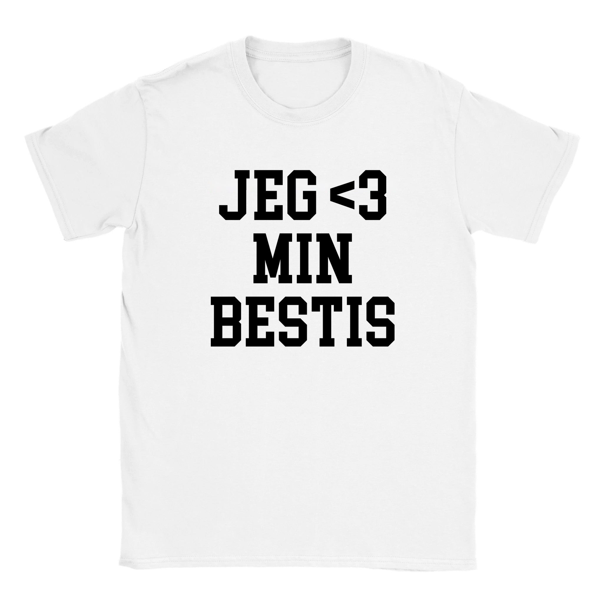 Jeg elsker 3 min bestis - Baby tee – White