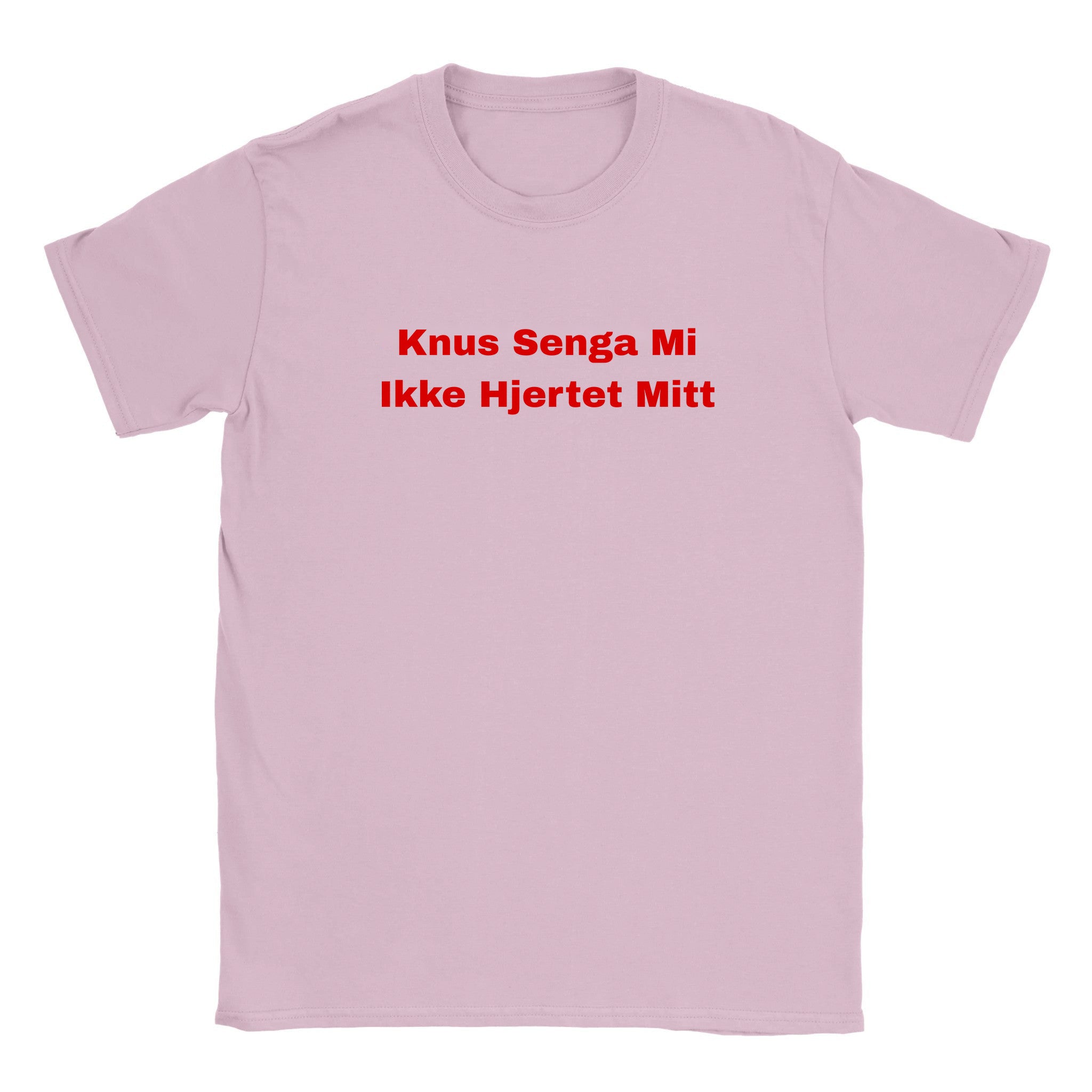 Knus senga mi ikke hjertet mitt - Baby tee – Light Pink
