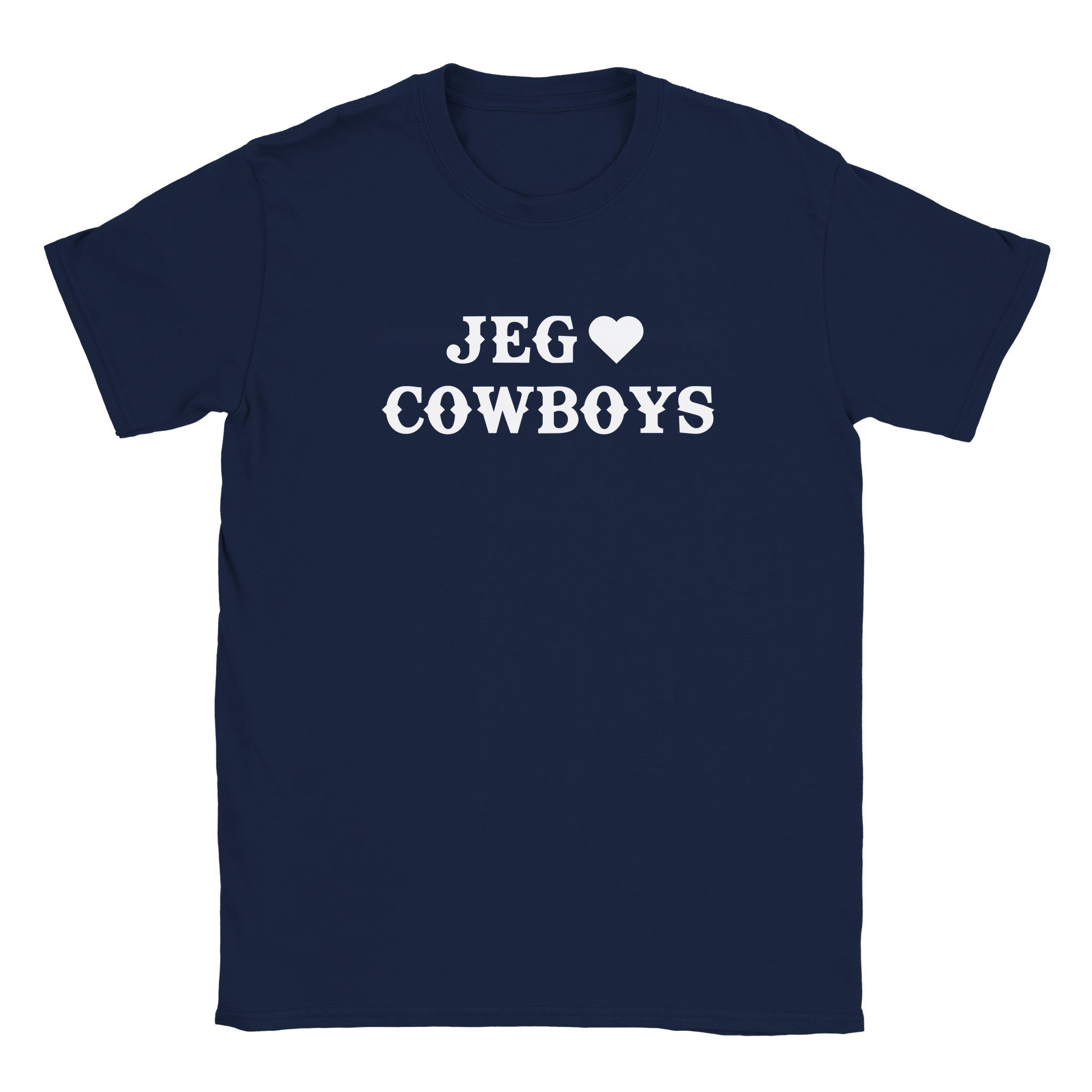 Jeg elsker cowboys - Baby tee – Navy