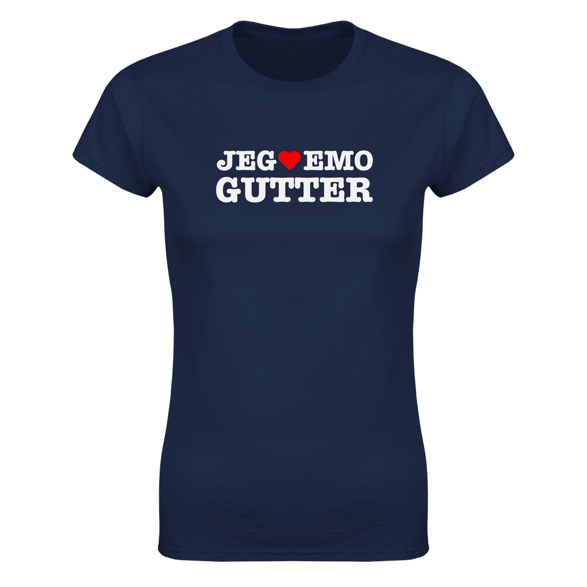 Jeg elsker emo gutter - Dame t-skjorte – Navy