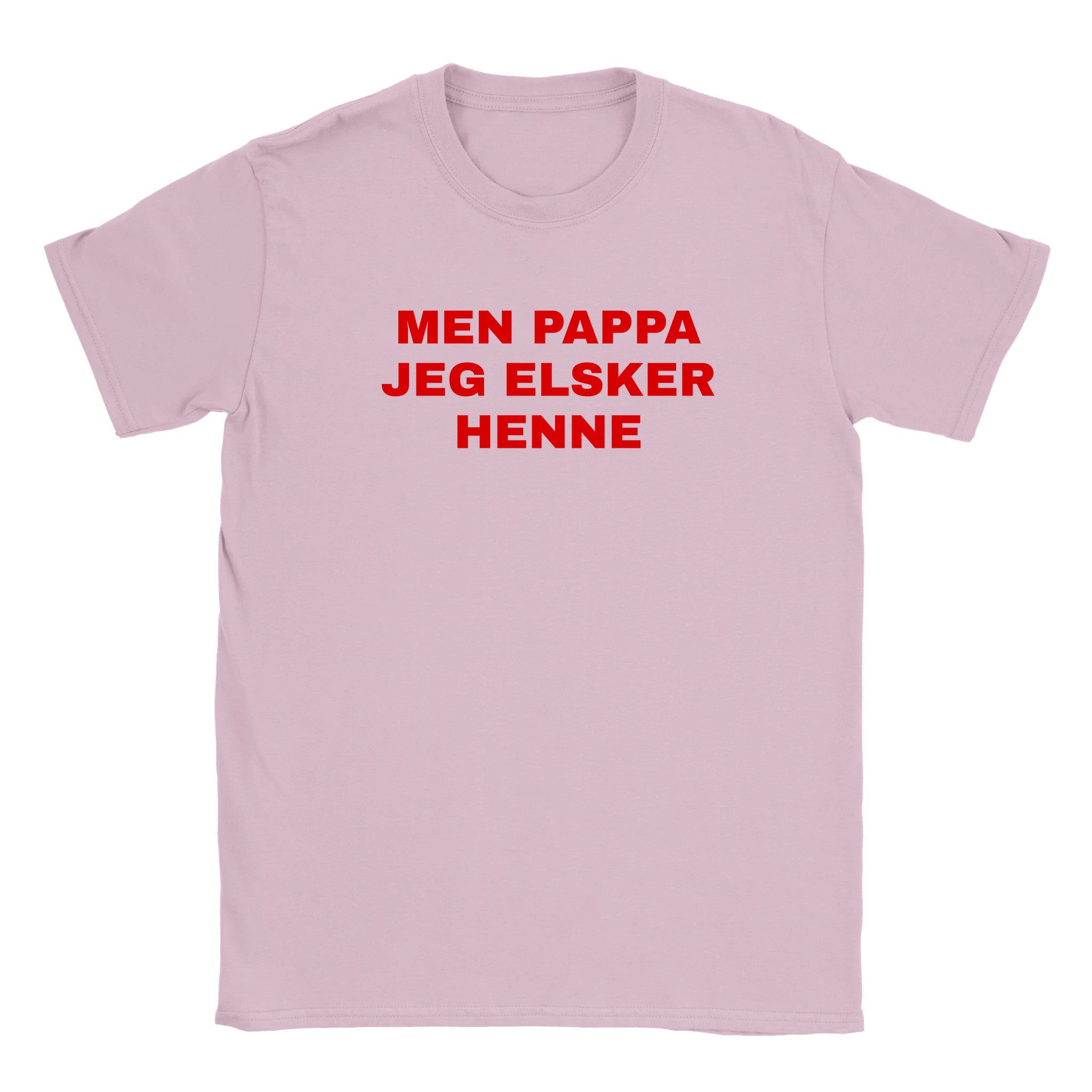 Men pappa jeg elsker henne - Baby tee – Light Pink