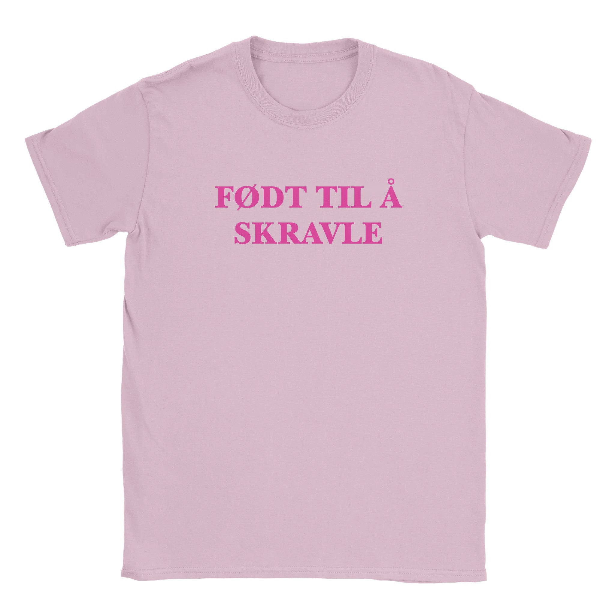 Født til å skravle - Baby tee – Light Pink