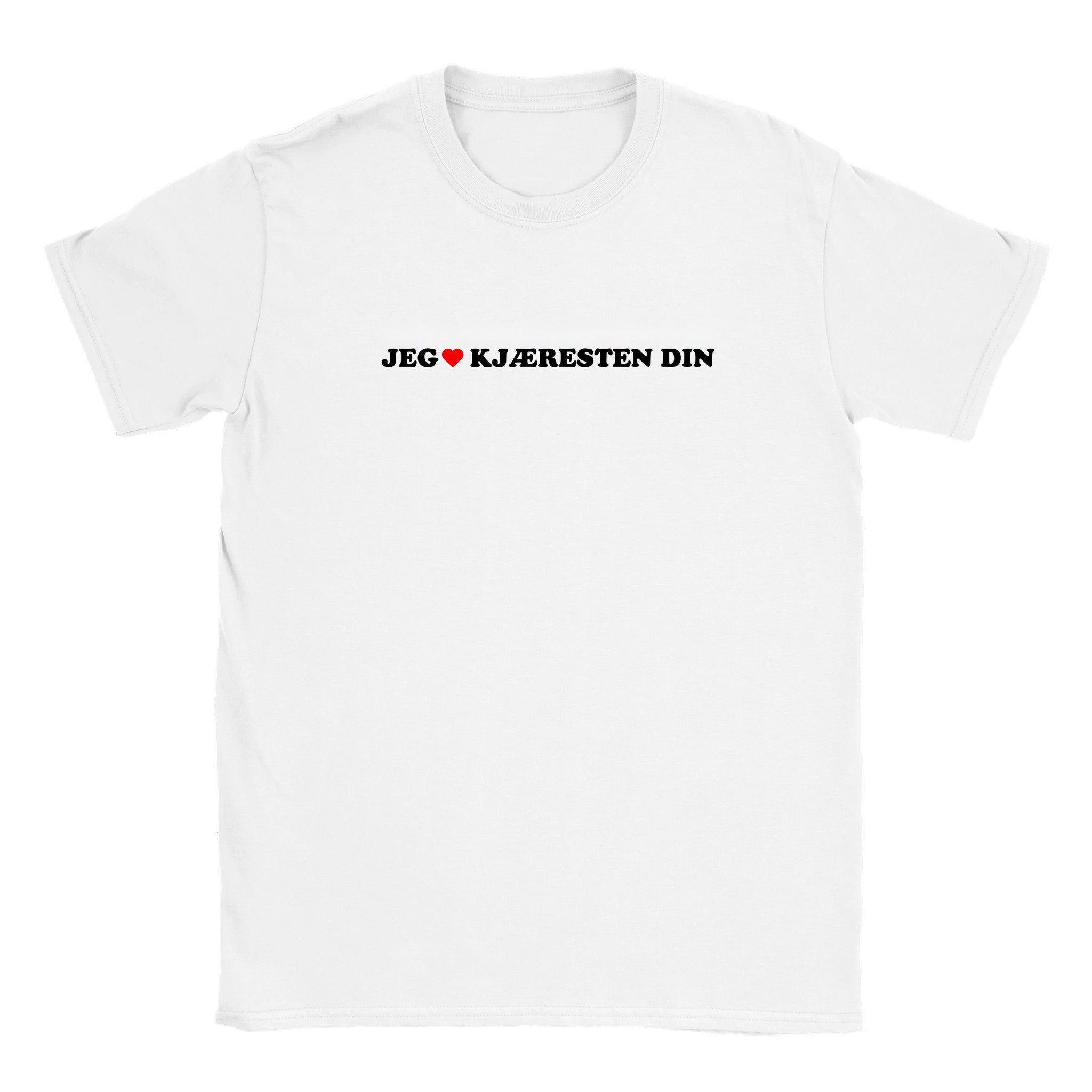 Jeg elsker kjæresten din - Baby tee – White