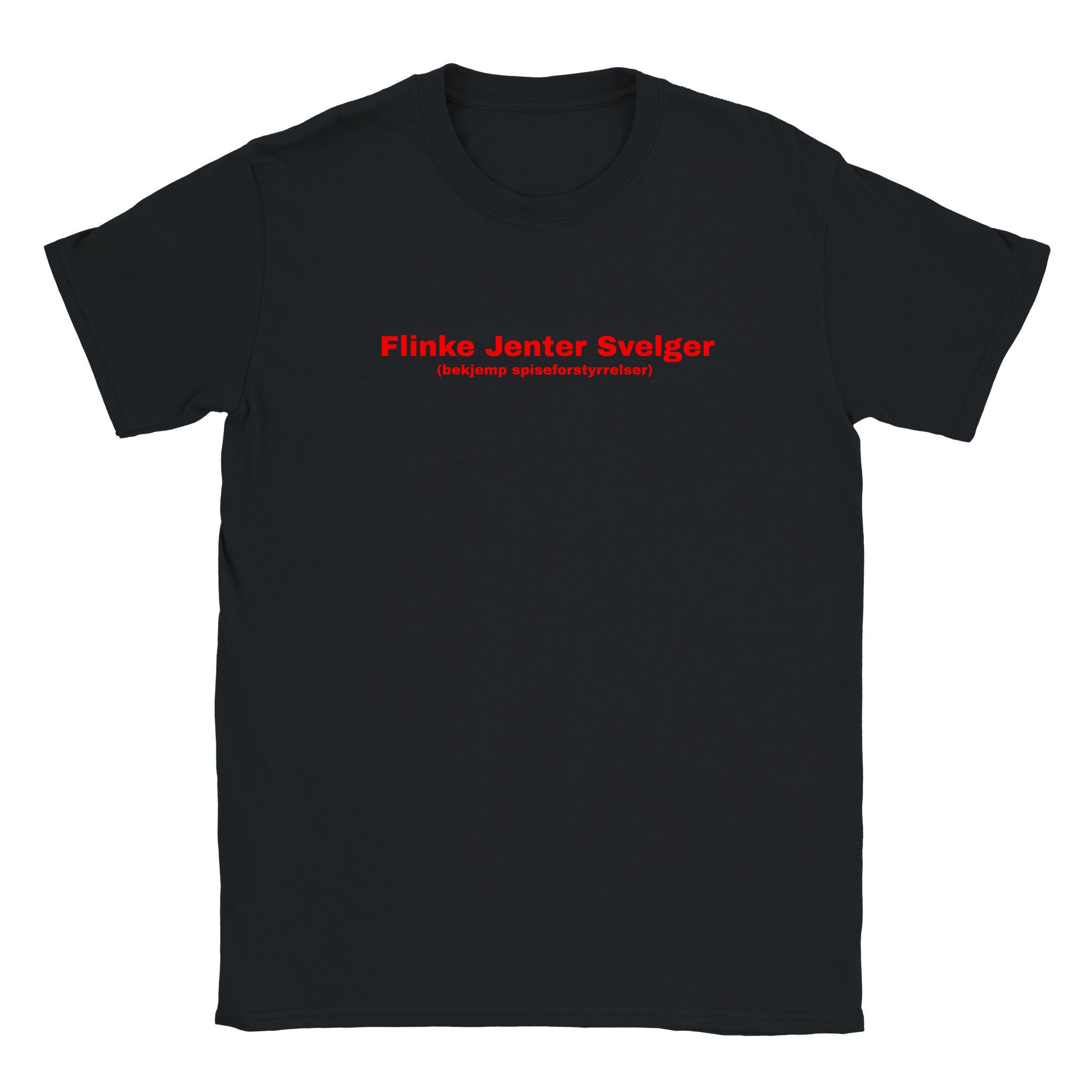Flinke jenter svelger (bekjemp spiseforstyrrelser) - Baby tee – Black