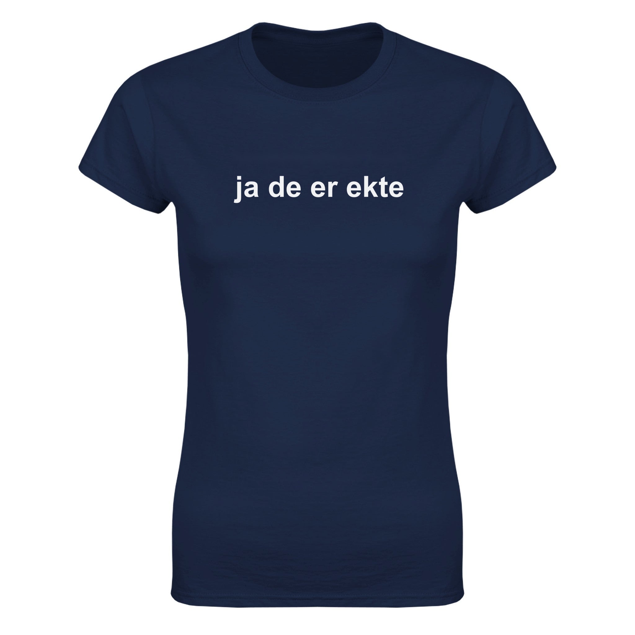 Ja de er ekte - Dame t-skjorte – Navy