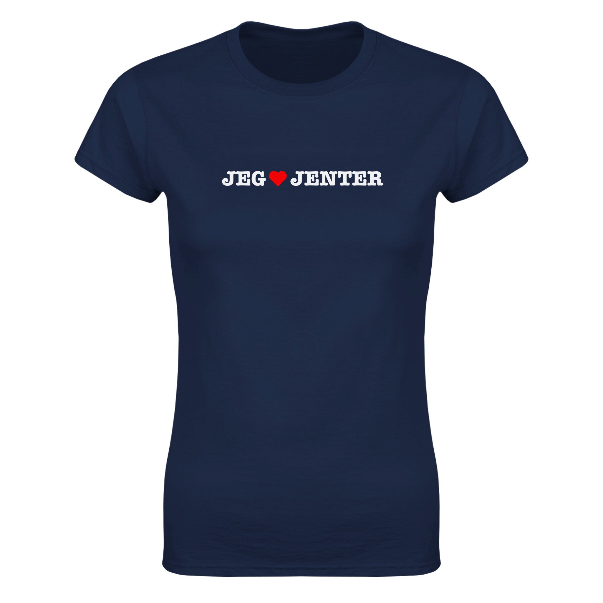 Jeg elsker jenter - Dame t-skjorte – Navy