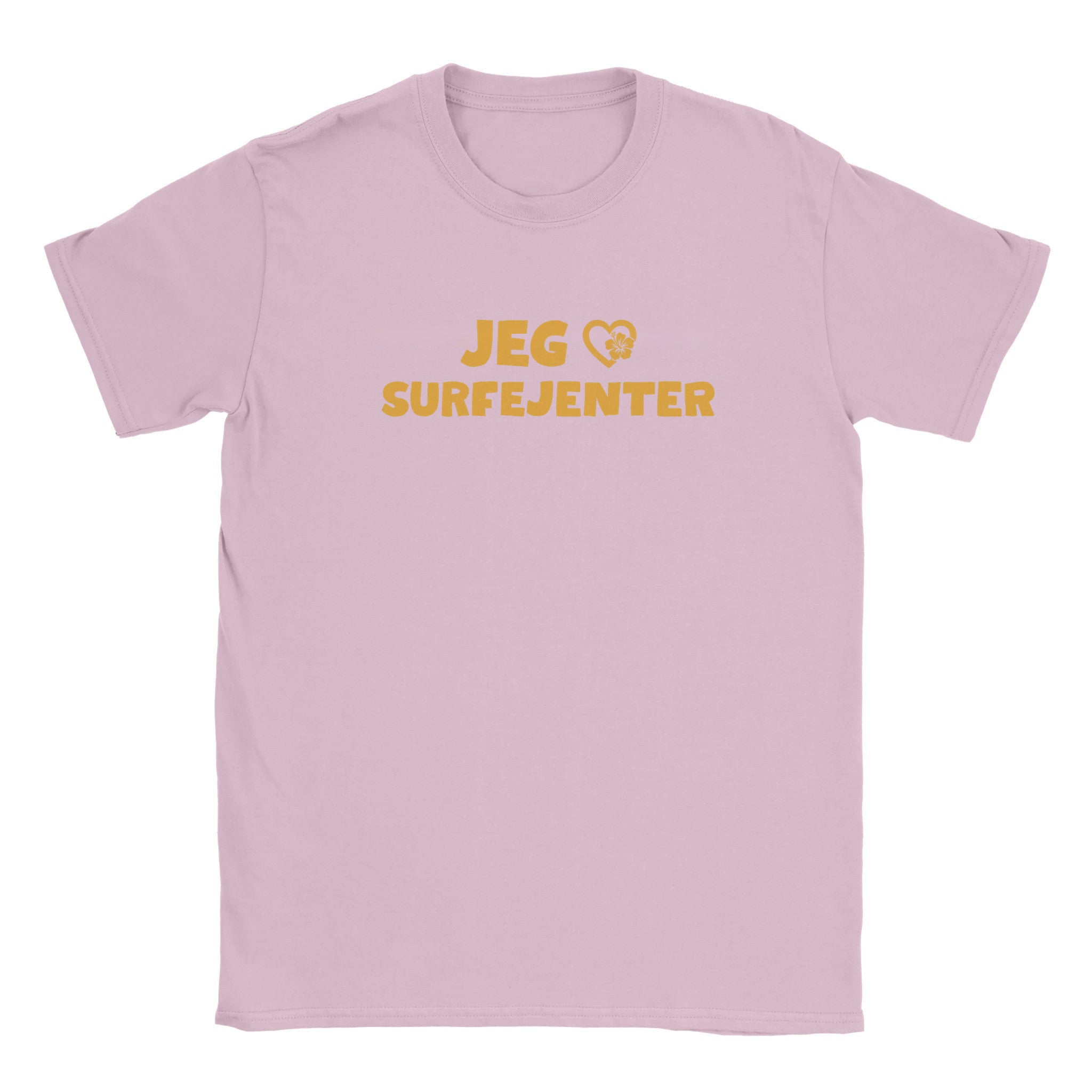 Jeg elsker surfejenter - Baby tee – Light Pink