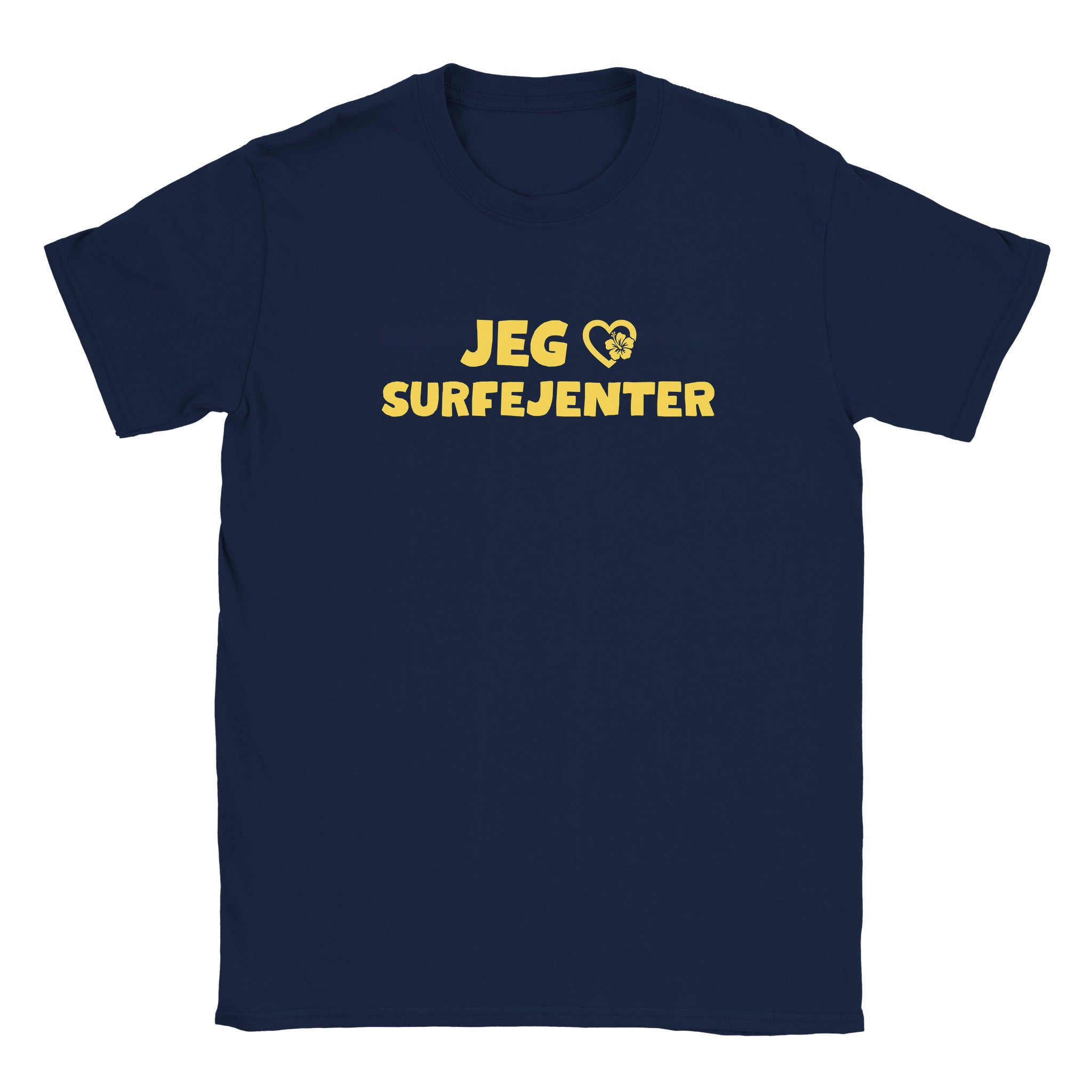Jeg elsker surfejenter - Baby tee – Navy