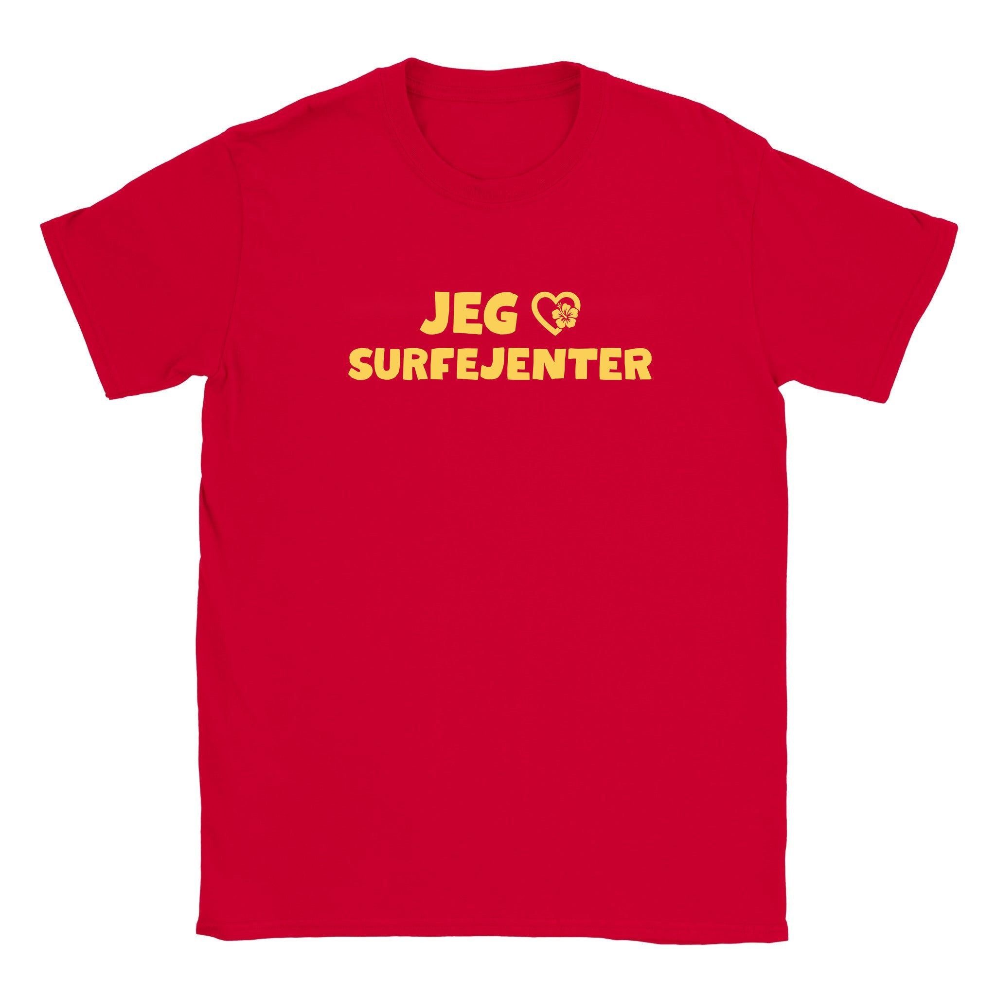 Jeg elsker surfejenter - Baby tee – Red