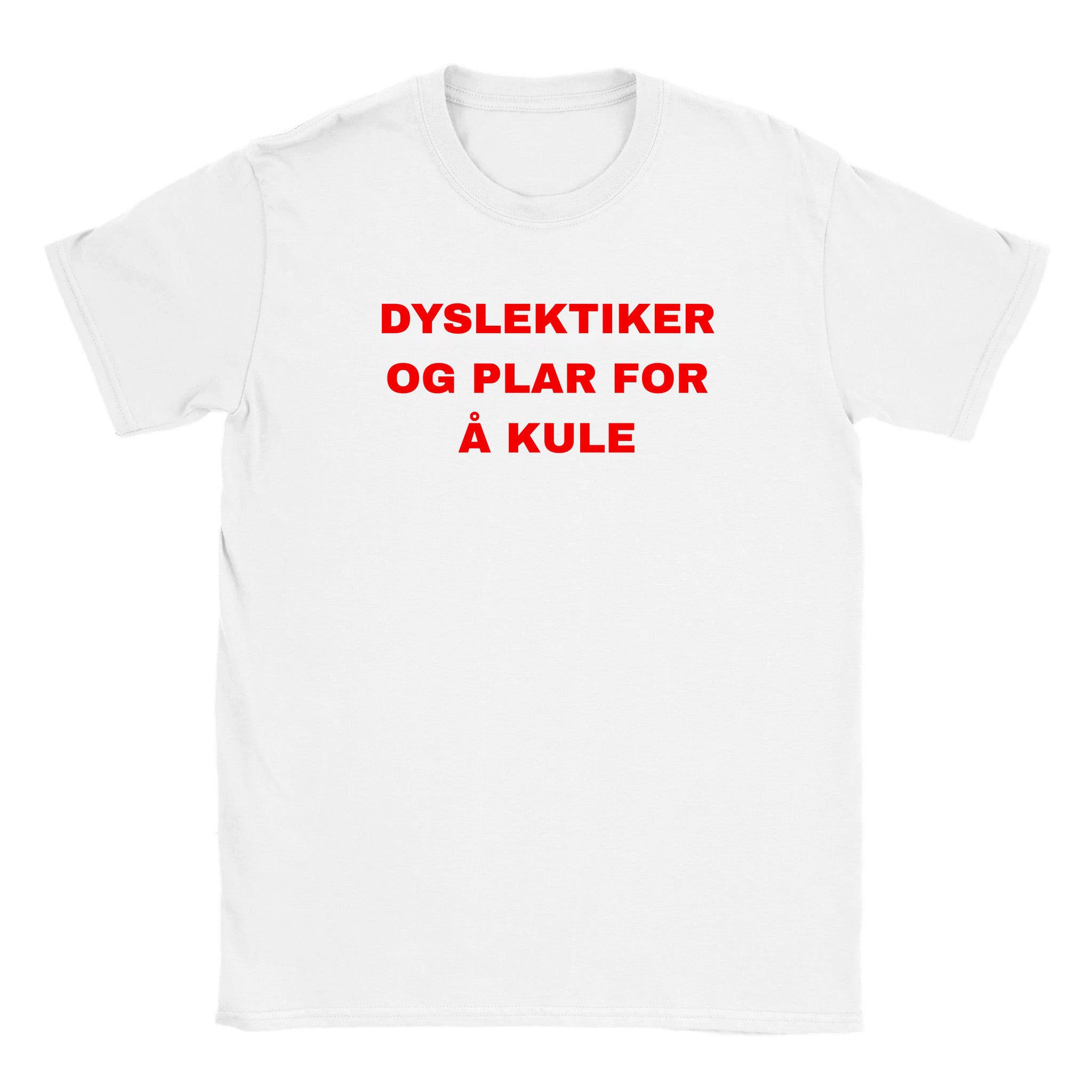 Dyslektiker og plar for å kule - Baby tee – White