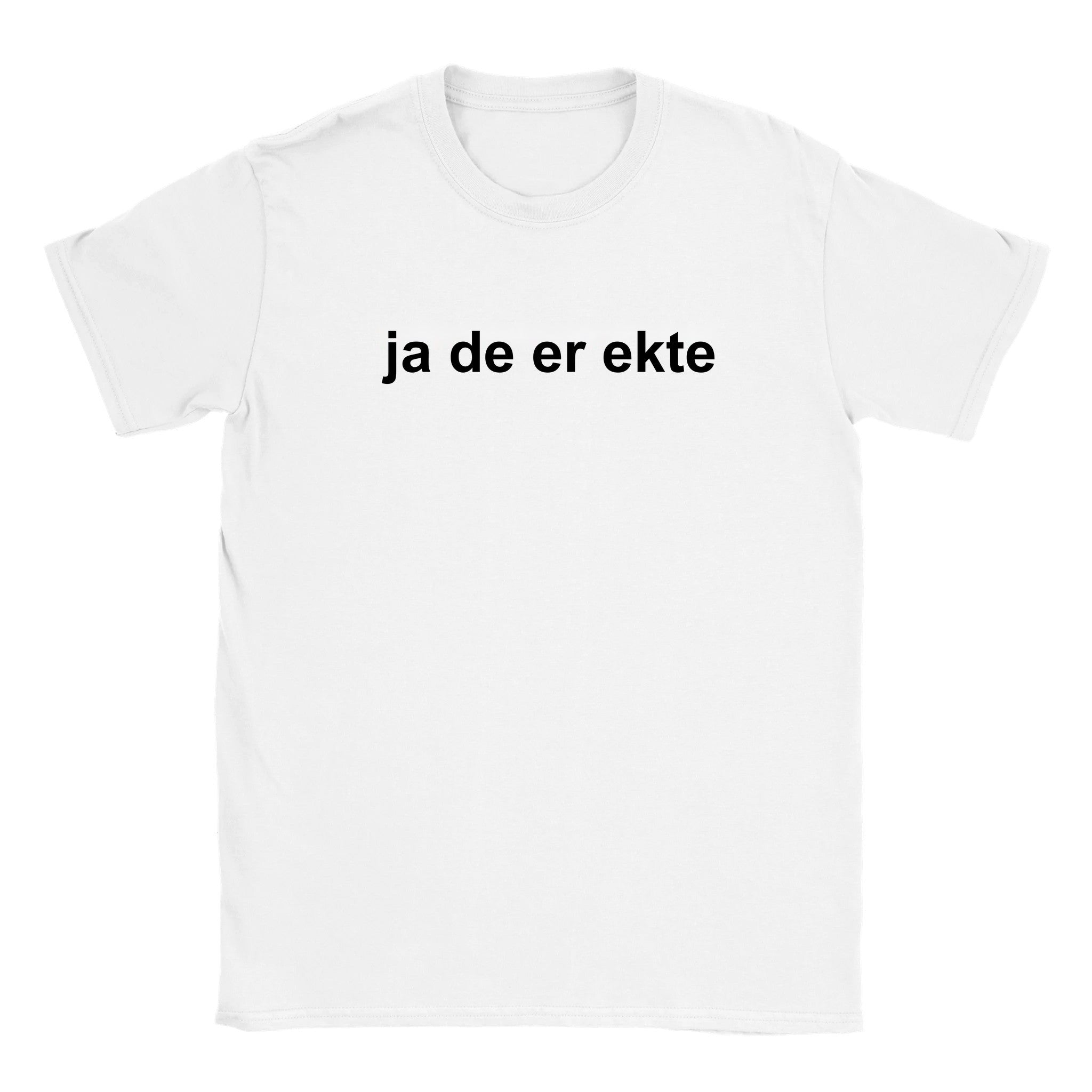 Ja de er ekte - Baby tee – White