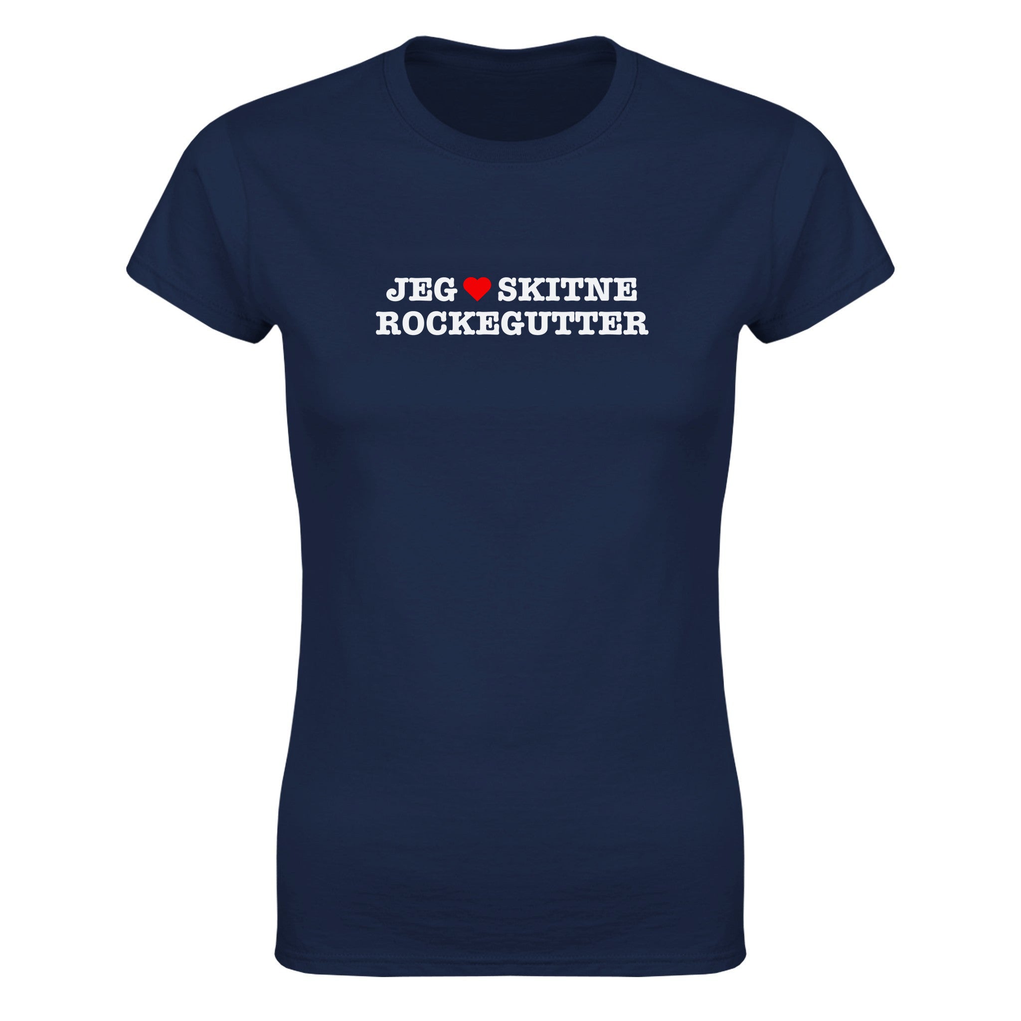 Jeg elsker skitne rockegutter - Dame t-skjorte – Navy