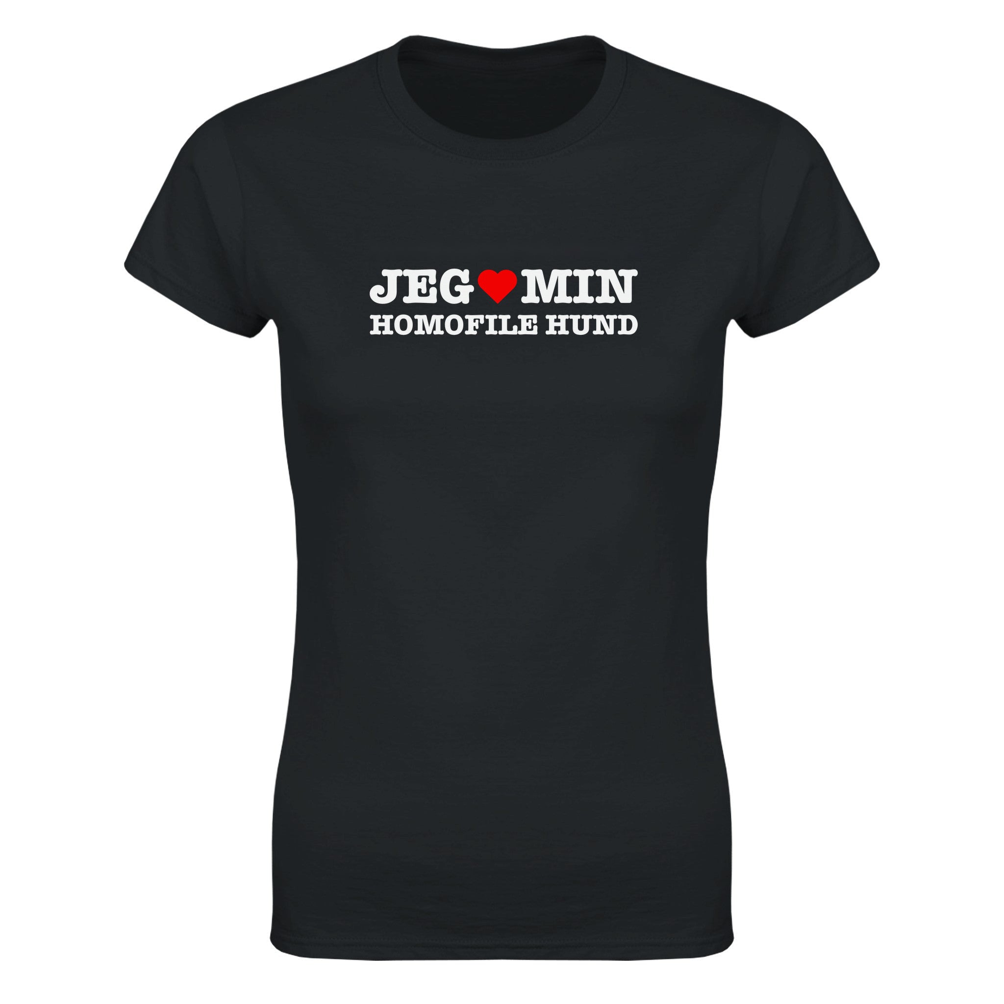 Jeg elsker min homofile hund - Dame t-skjorte – Black