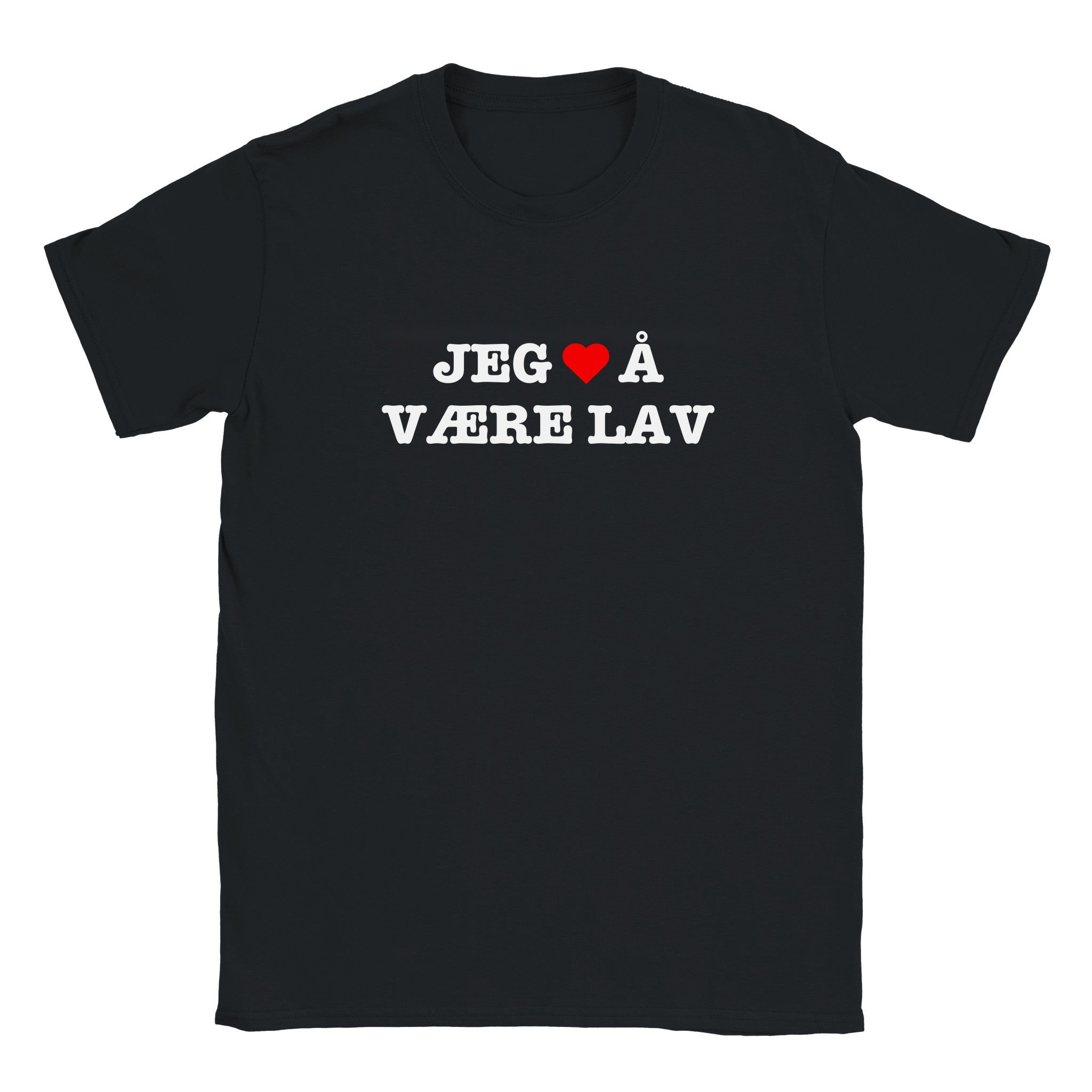 Jeg elsker å være lav - Baby tee – Black