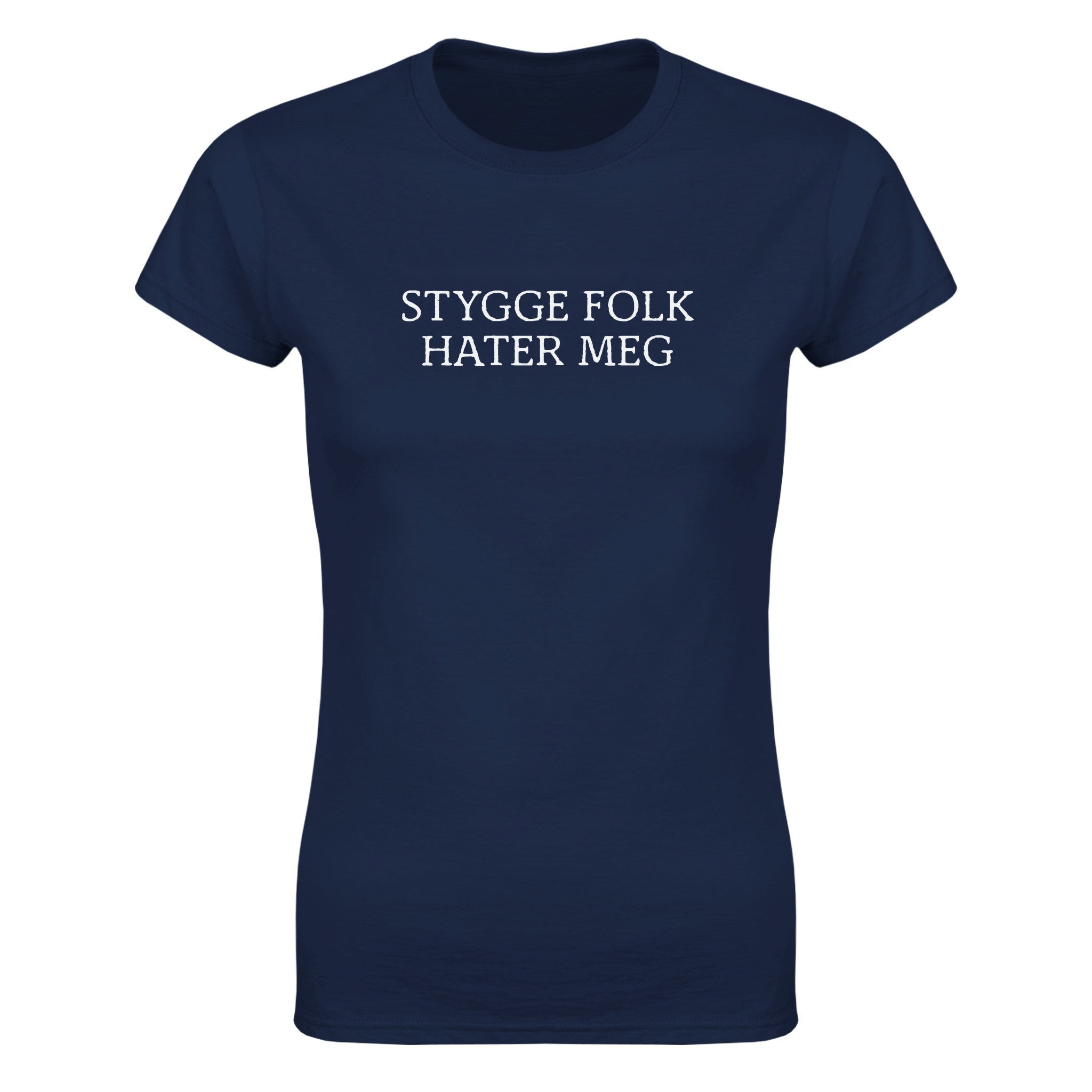 Stygge folk hater meg - Dame t-skjorte – Navy