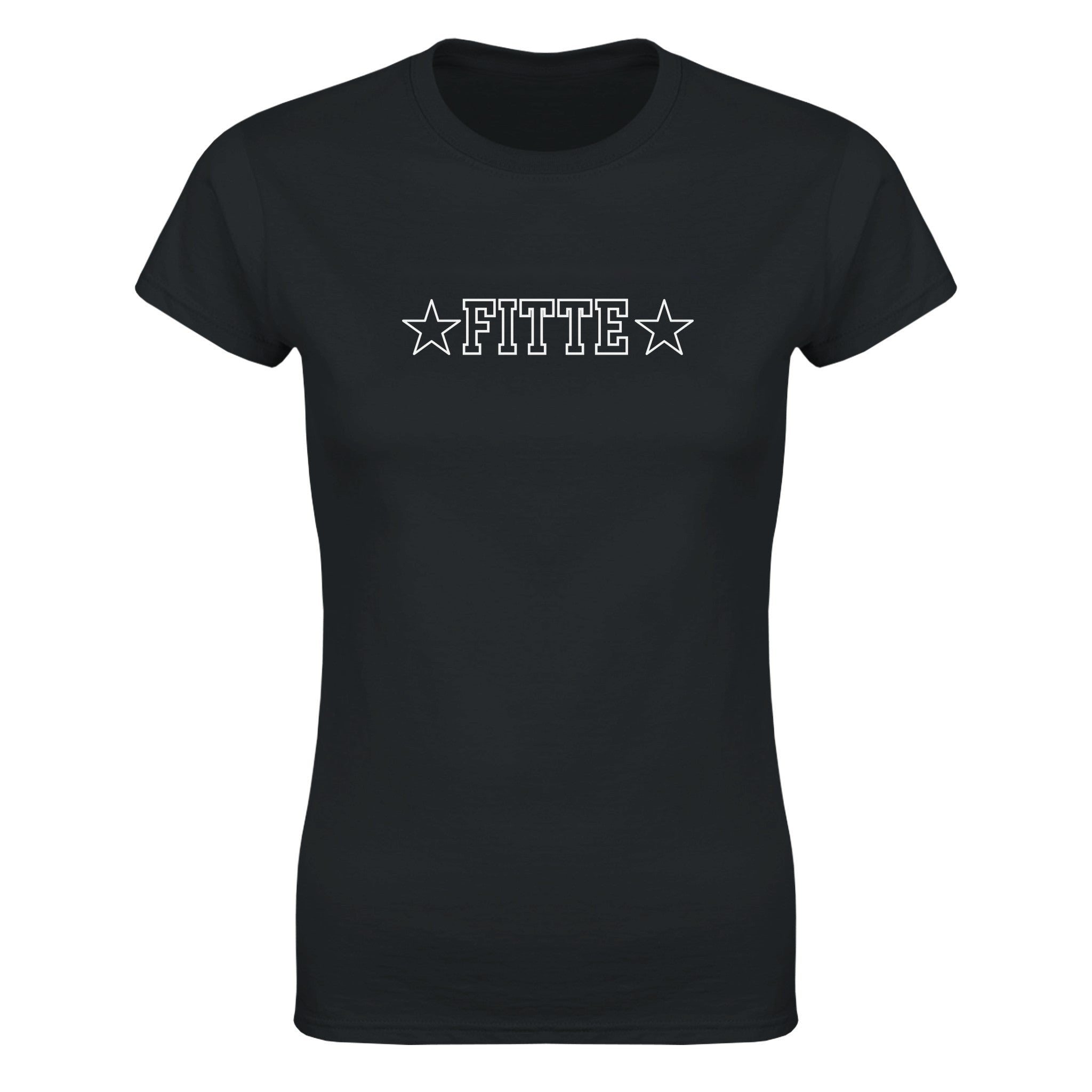 Fitte - Dame t-skjorte – Black
