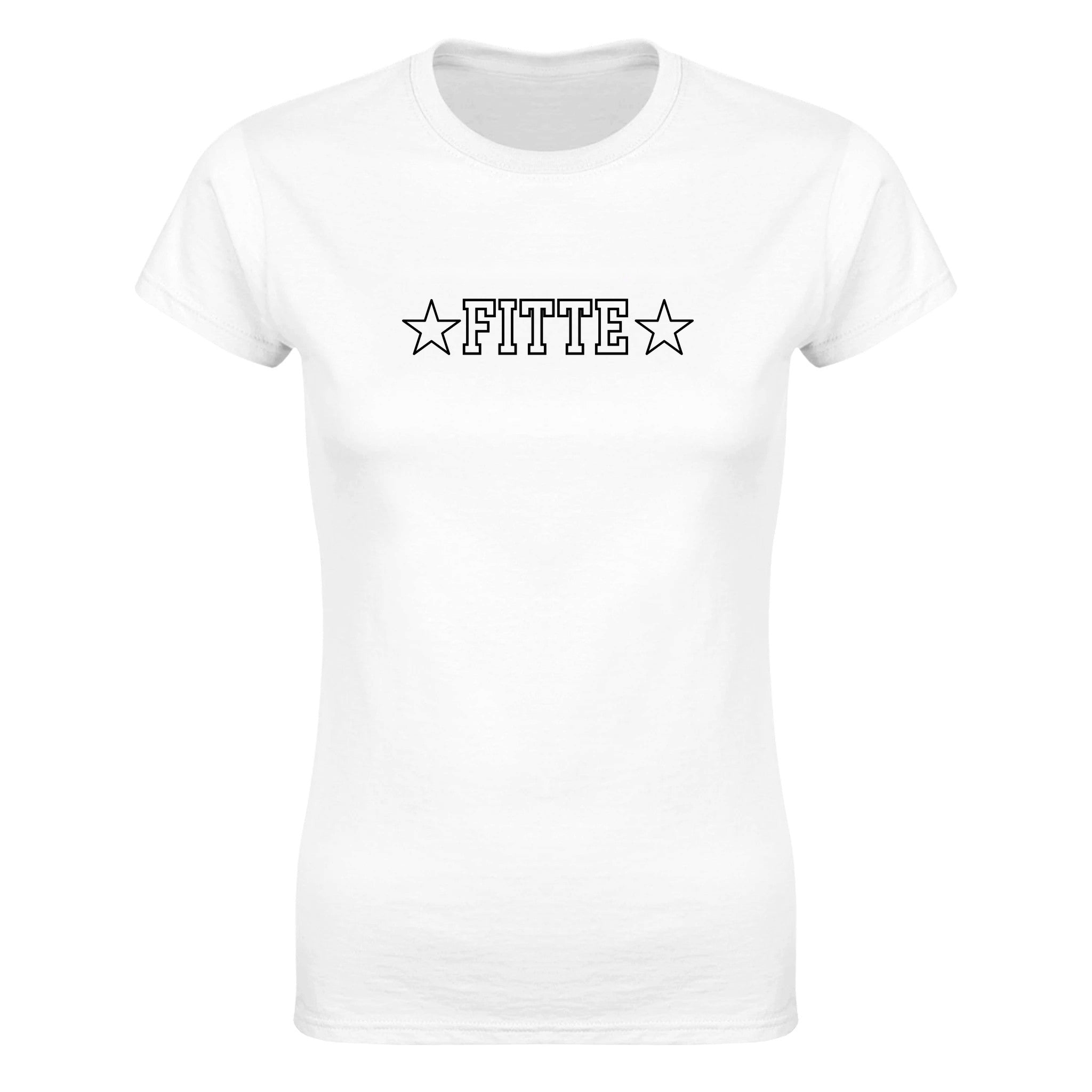 Fitte - Dame t-skjorte – White