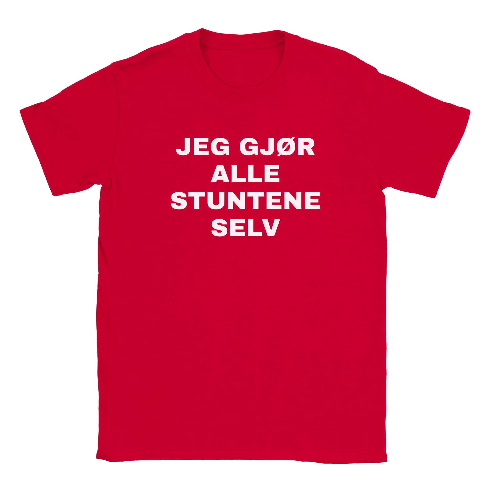 Jeg gjør alle stuntene selv - Baby tee – Red