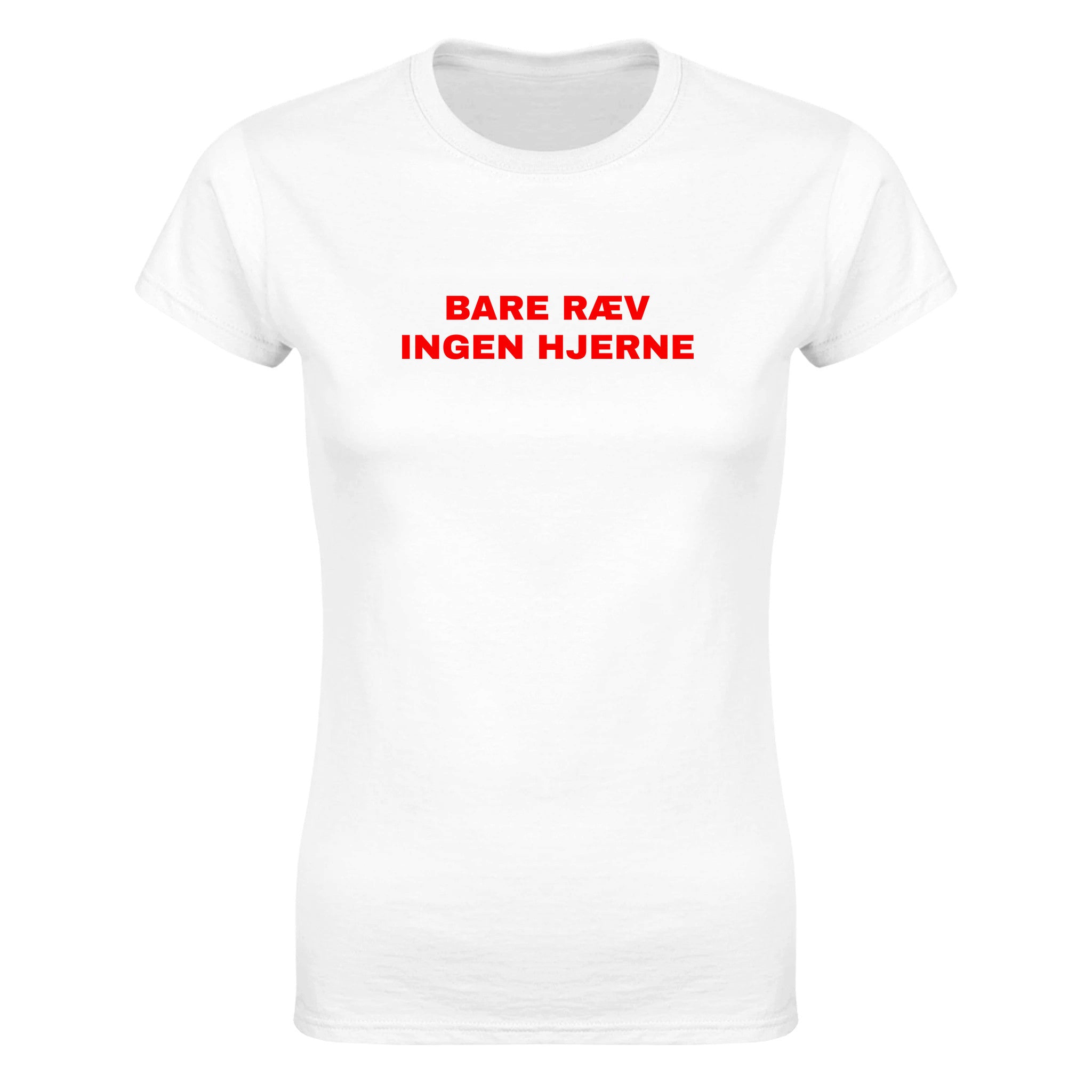 Bare ræv ingen hjerne - Dame t-skjorte – White