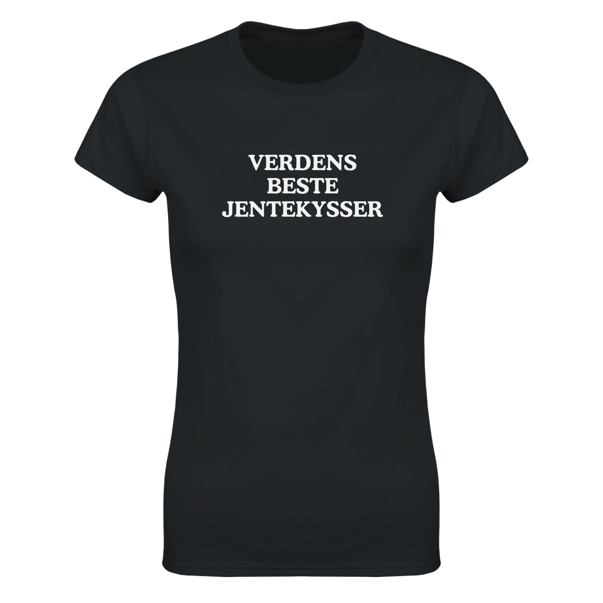 Verdens beste jentekysser - Dame t-skjorte – Black