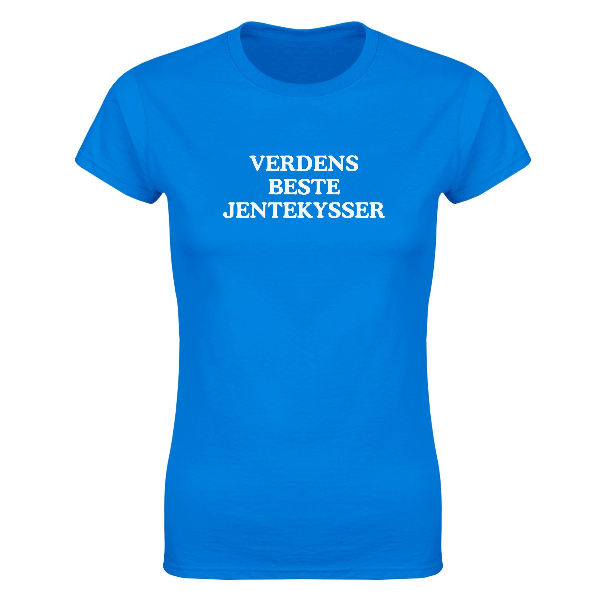 Verdens beste jentekysser - Dame t-skjorte – Royal