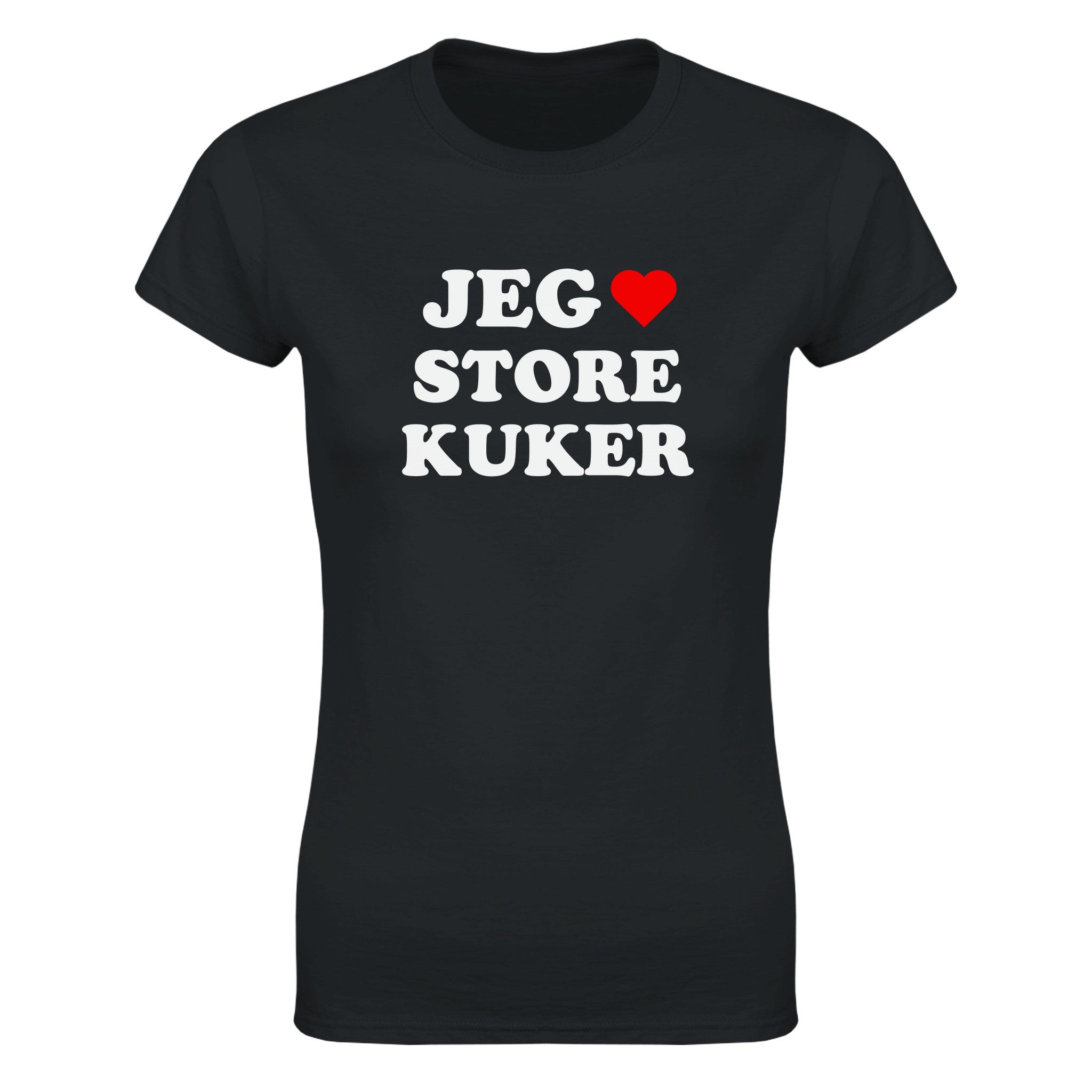 Jeg elsker store kuker - Dame t-skjorte – Black