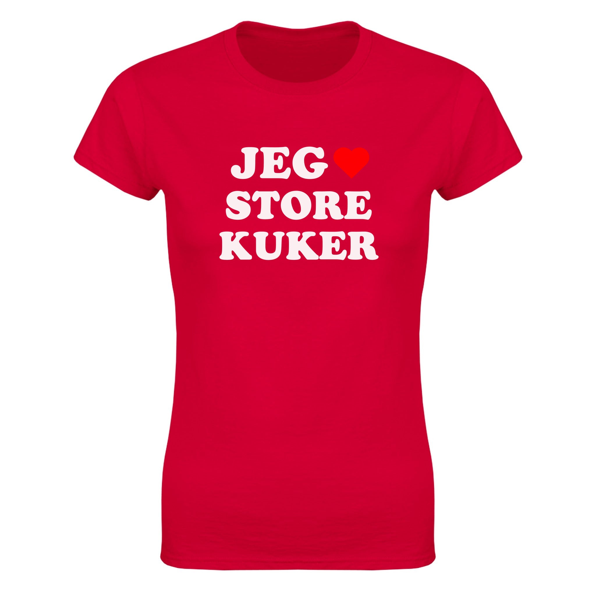 Jeg elsker store kuker - Dame t-skjorte – Red