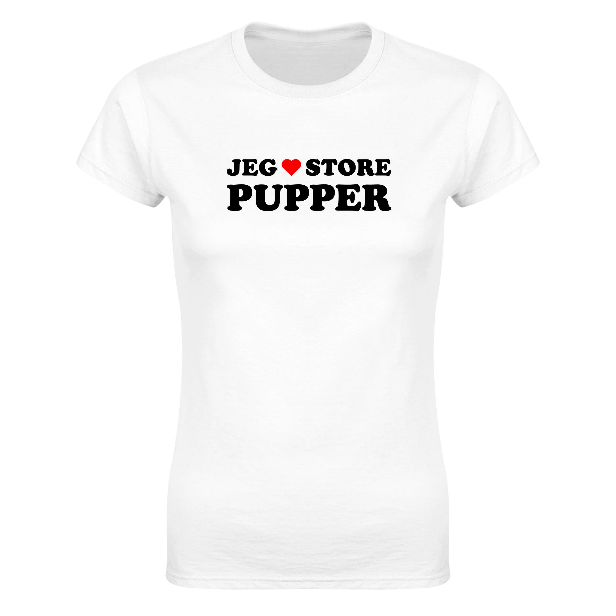 Jeg elsker store pupper - Dame t-skjorte – White