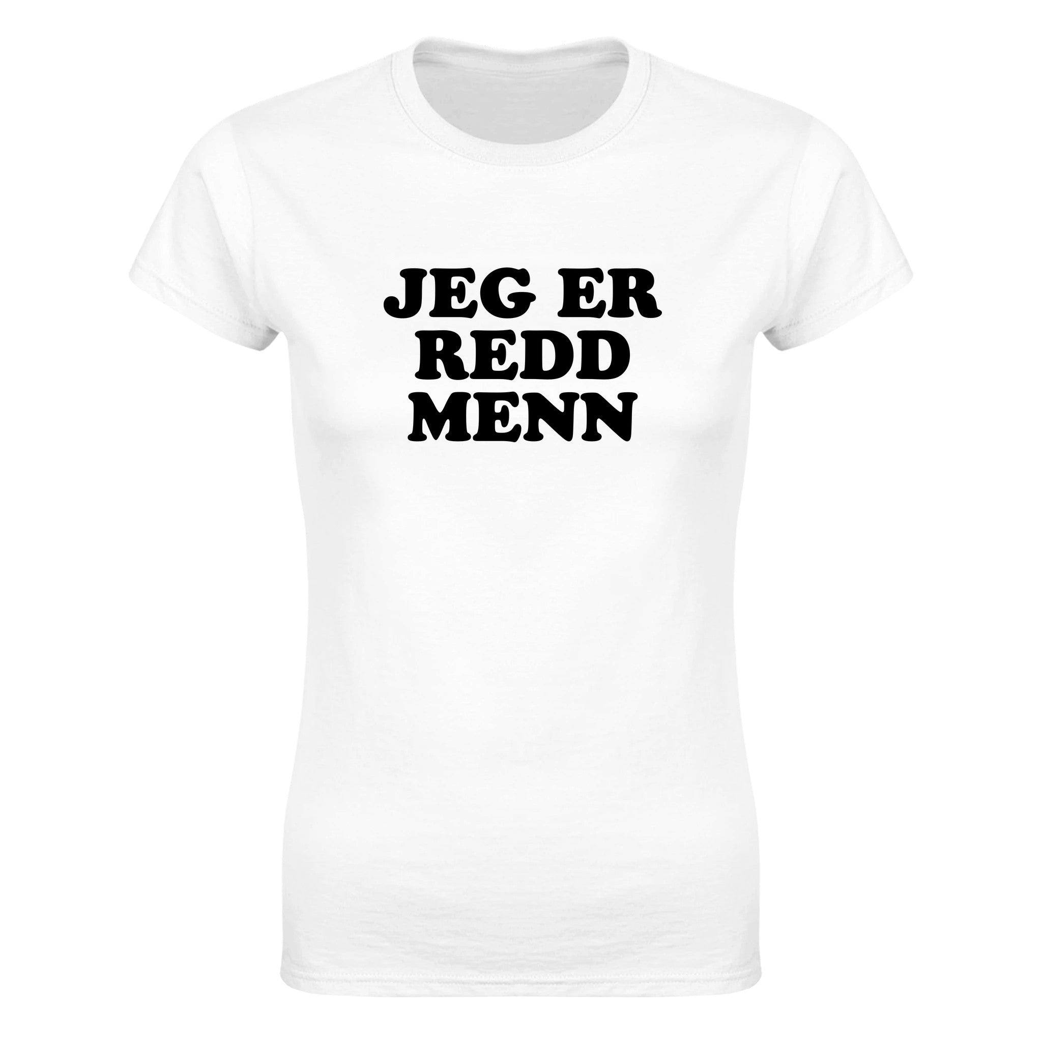 Jeg er redd menn - Dame t-skjorte – White