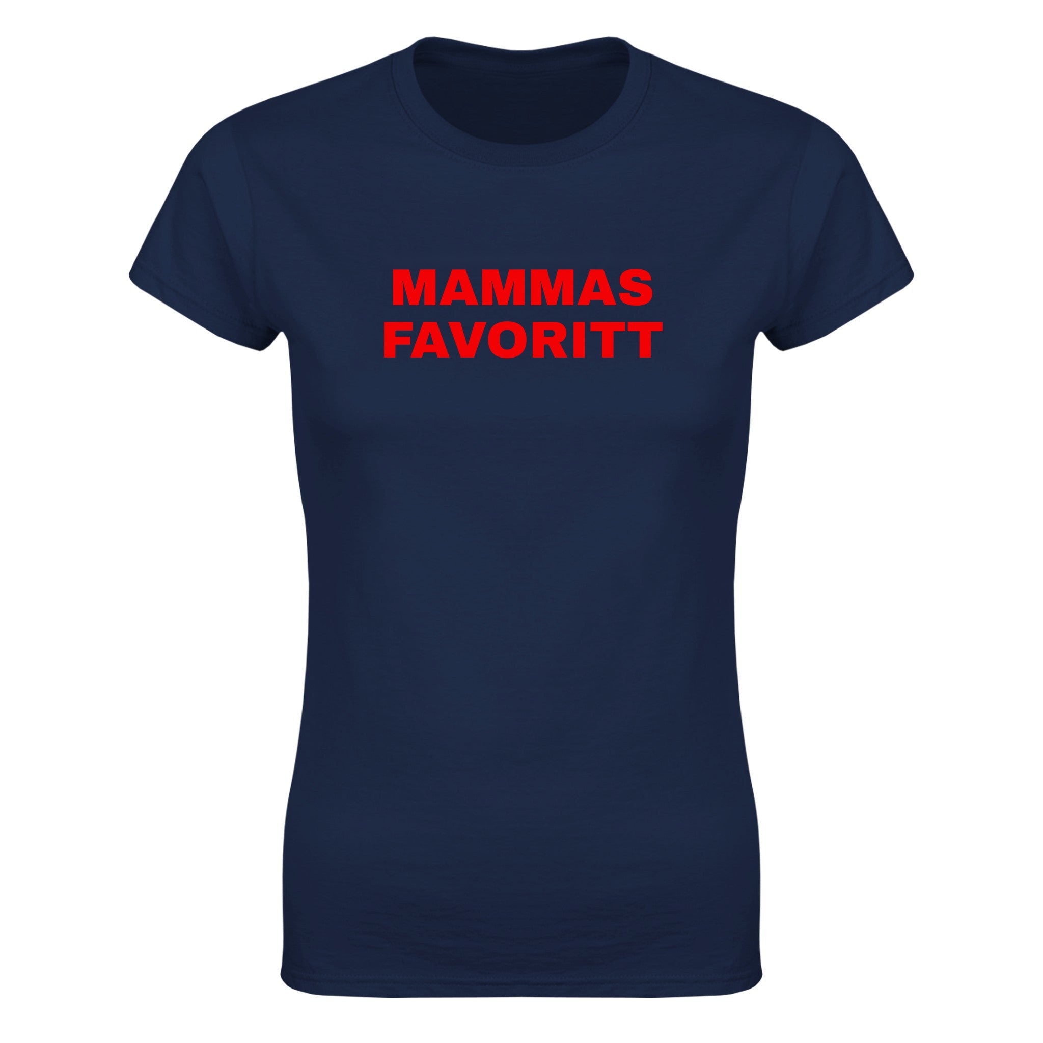 Mammas favoritt - Dame t-skjorte – Navy