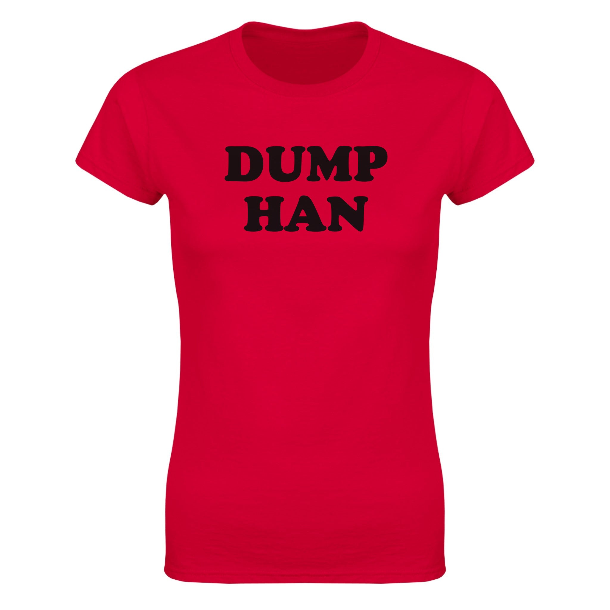 Dump han (design 2) - Dame t-skjorte – Red
