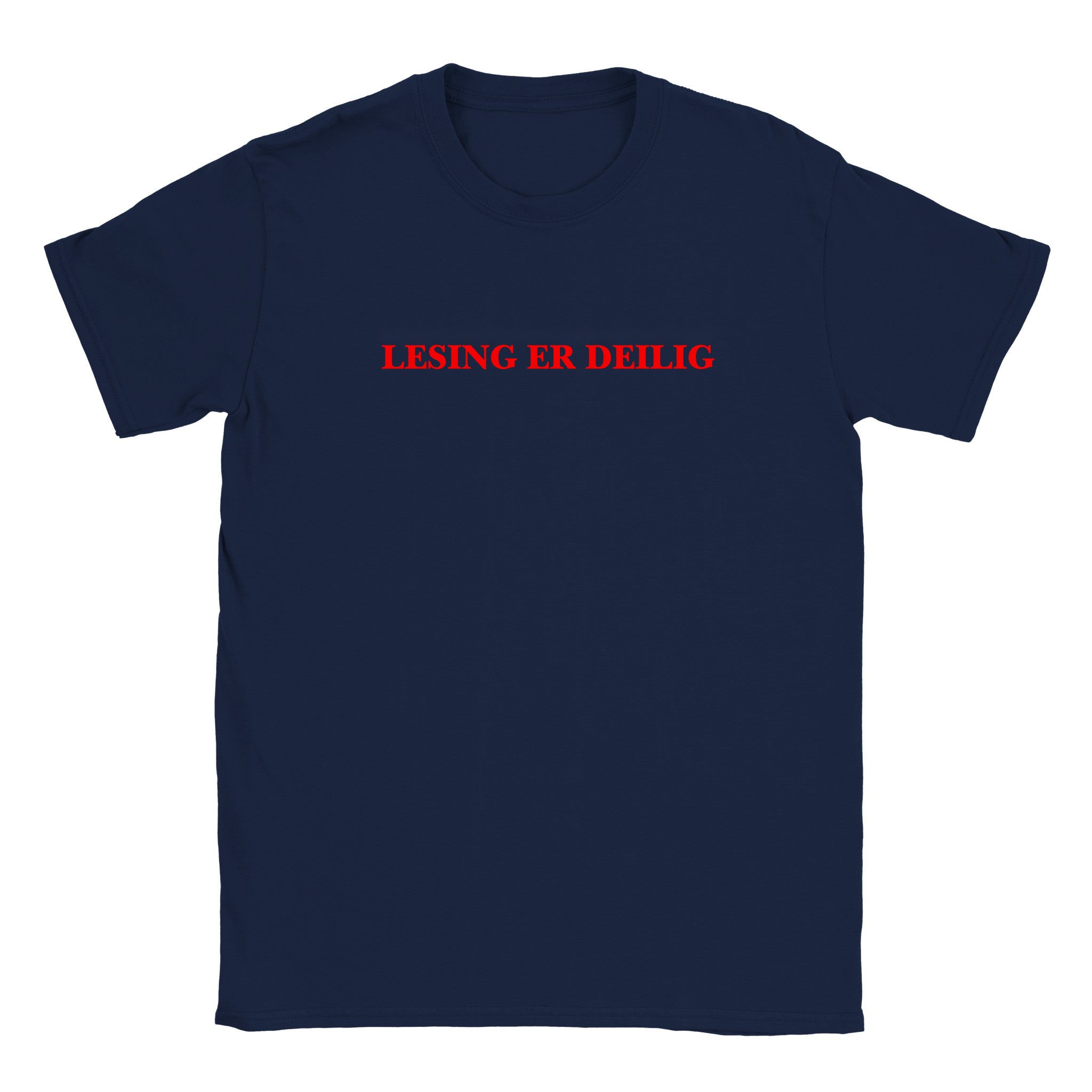 Lesing er deilig - Baby tee – Navy