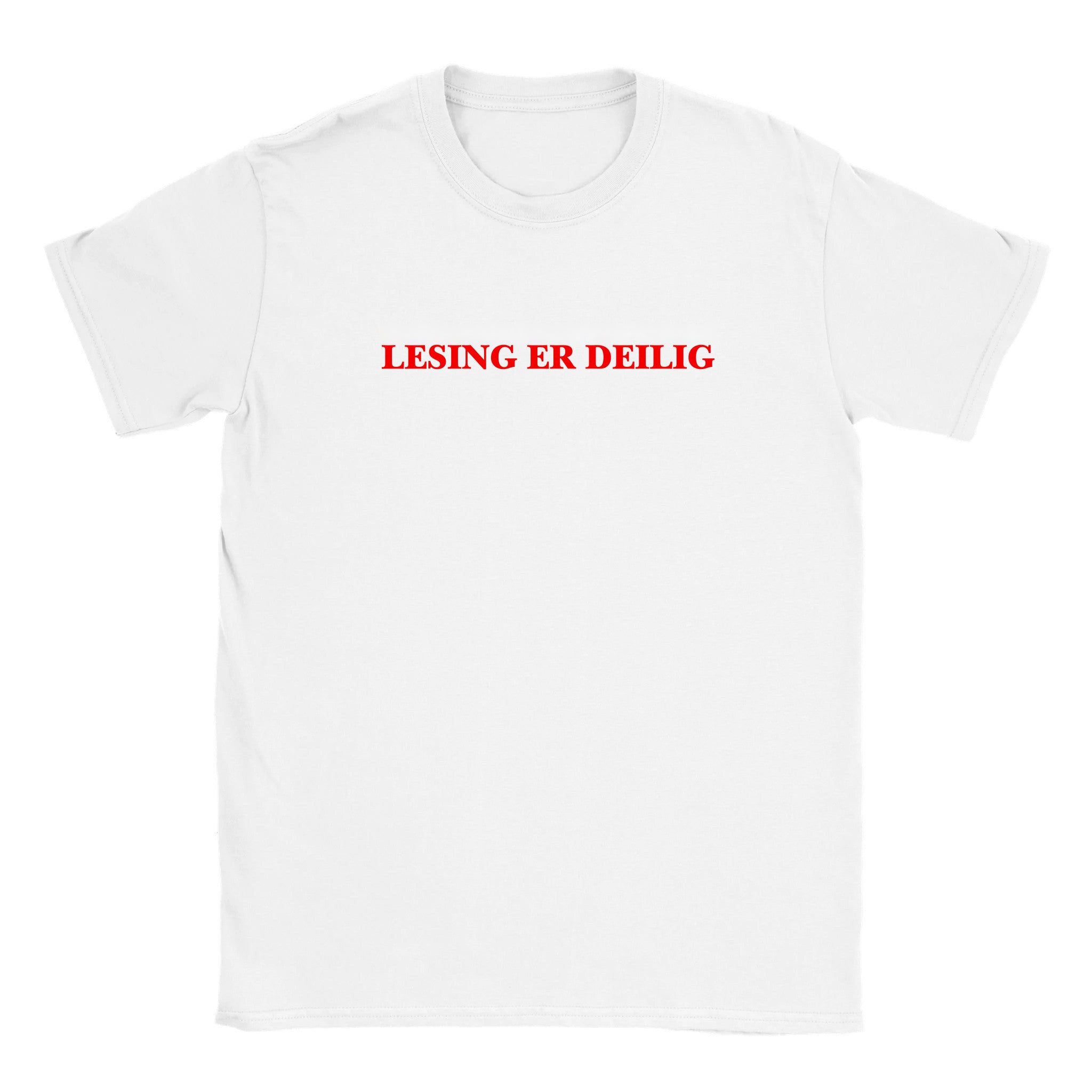 Lesing er deilig - Baby tee – White
