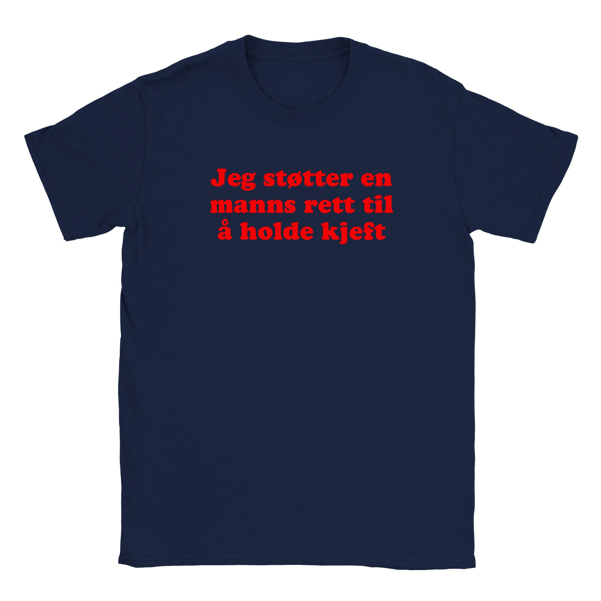 Jeg støtter en manns rett til å holde kjeft (design 2) - Baby tee – Navy