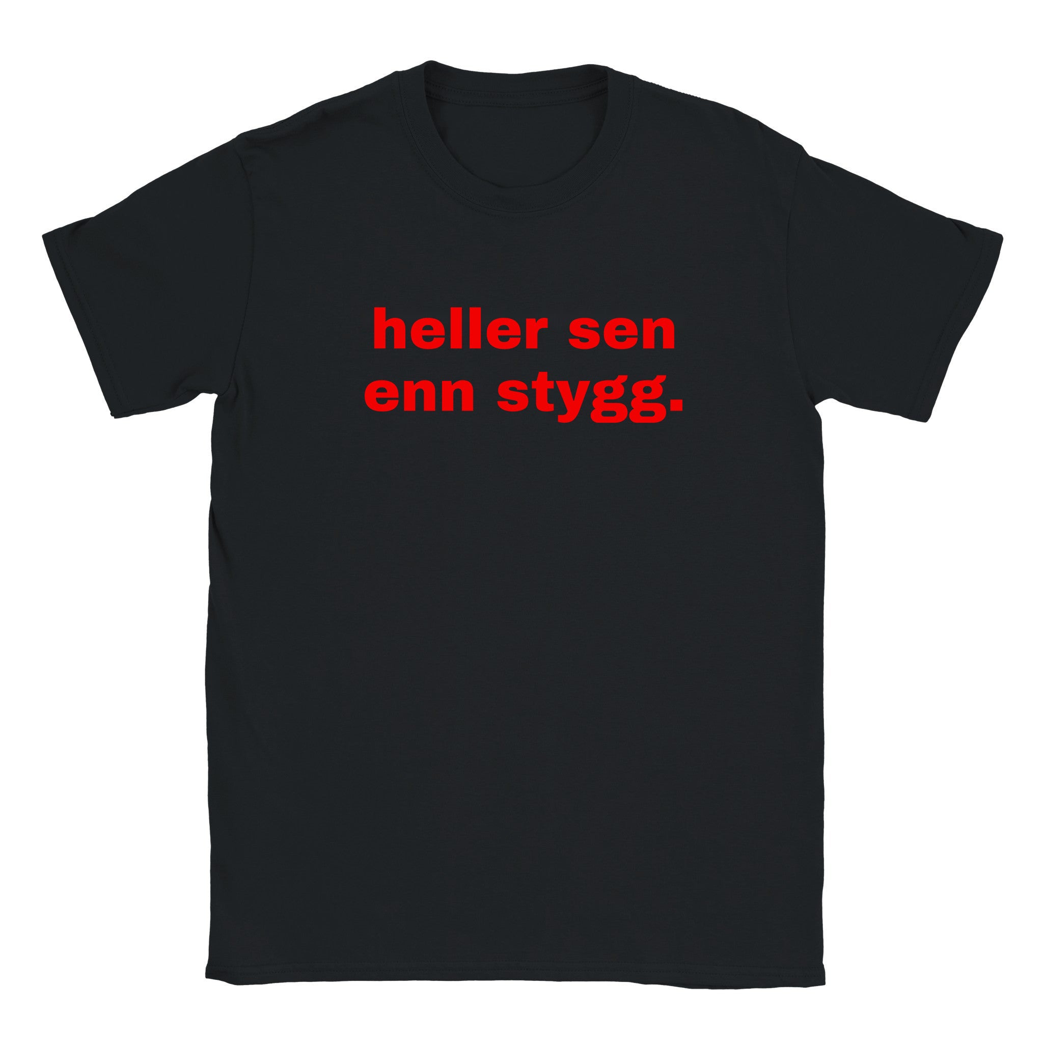 Heller sen enn stygg - Baby tee – Black